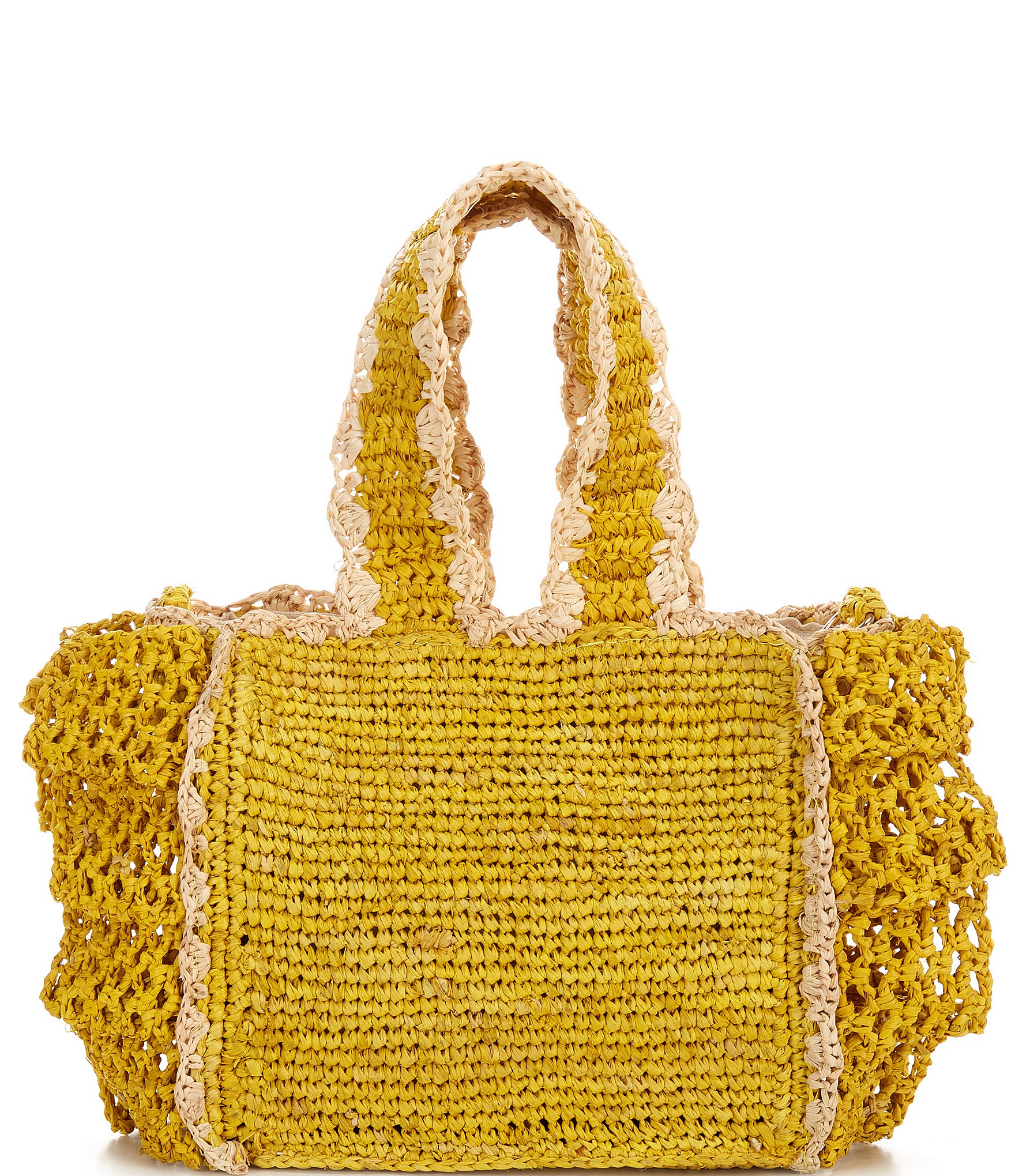 Btb Los Angeles Odesa Raffia Mini Tote Bag