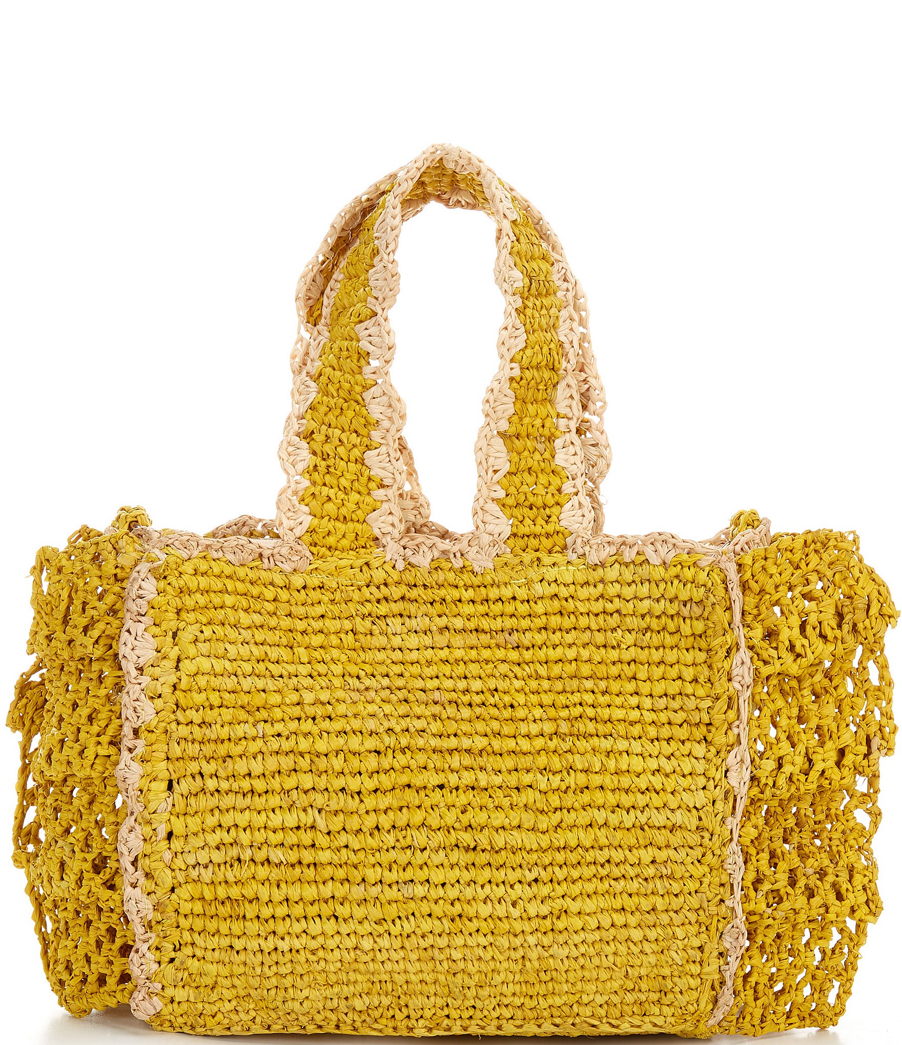 Btb Los Angeles Odesa Raffia Mini Tote Bag