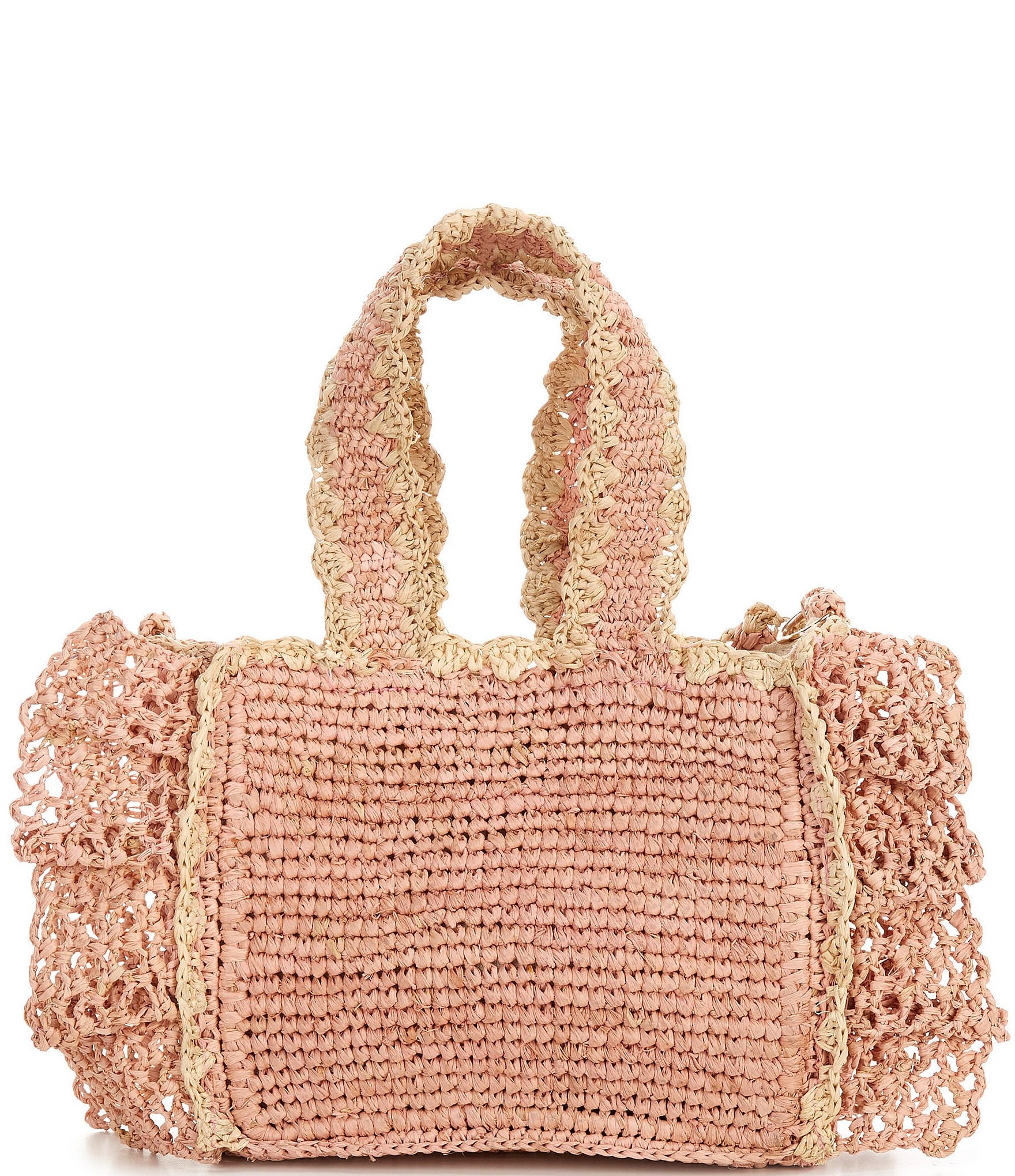 Btb Los Angeles Odesa Raffia Mini Tote Bag