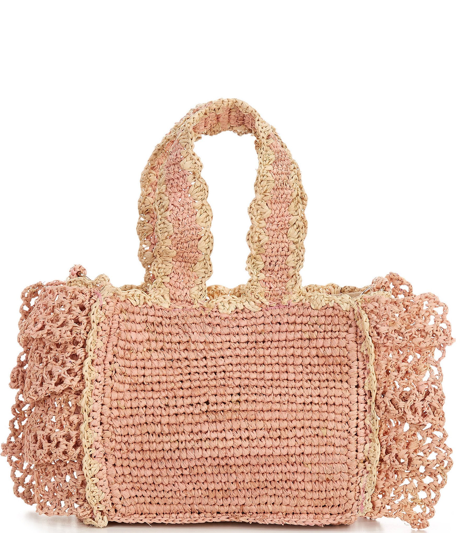 Btb Los Angeles Odesa Raffia Mini Tote Bag