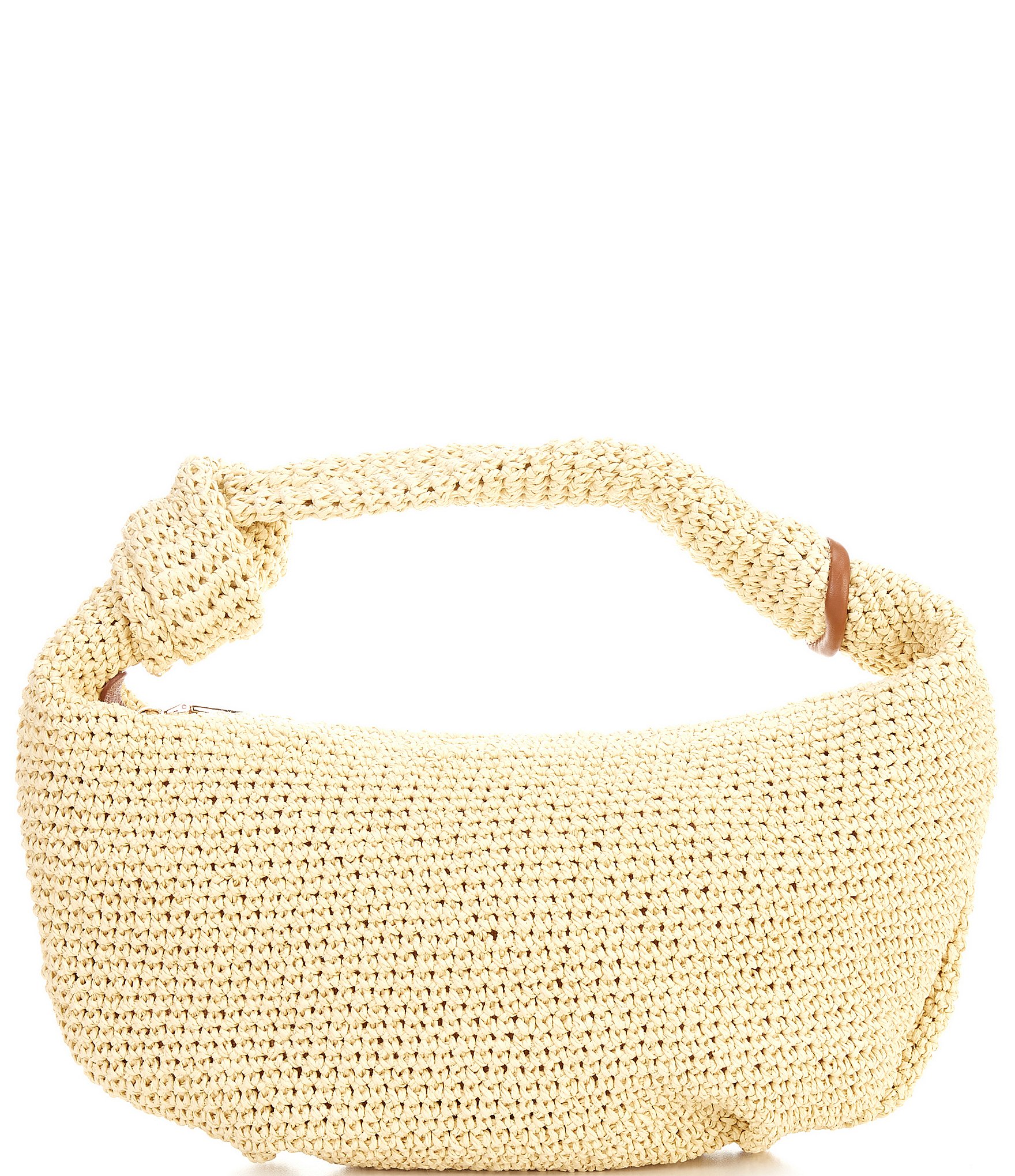 Btb Los Angeles Lucia Straw Hobo Bag