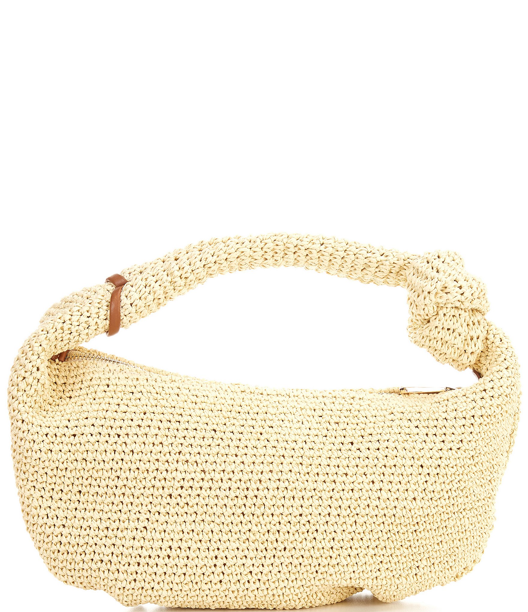 Btb Los Angeles Lucia Straw Hobo Bag