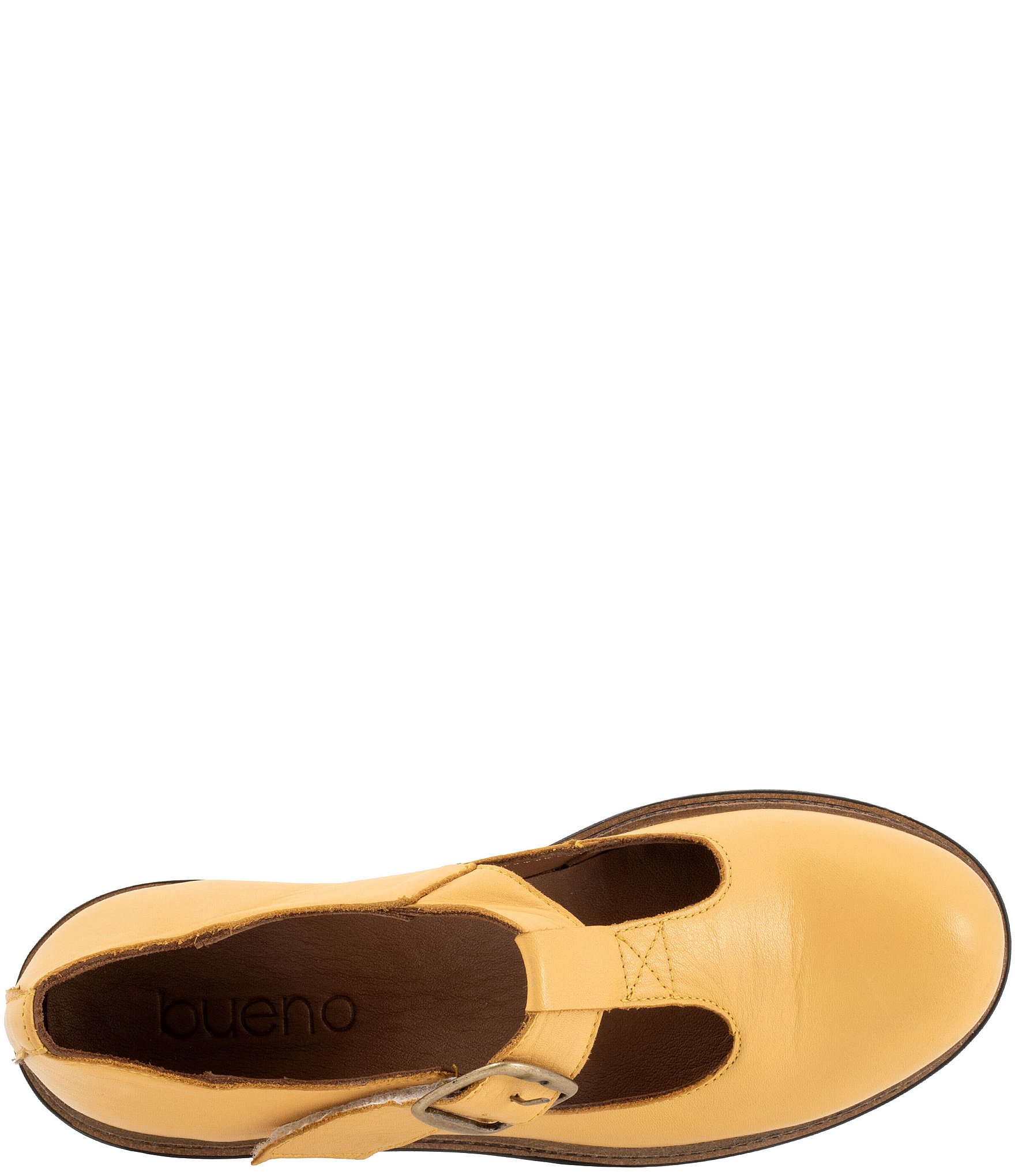 Bueno Abigail Leather T-Strap Mary Jane Platform Oxfords