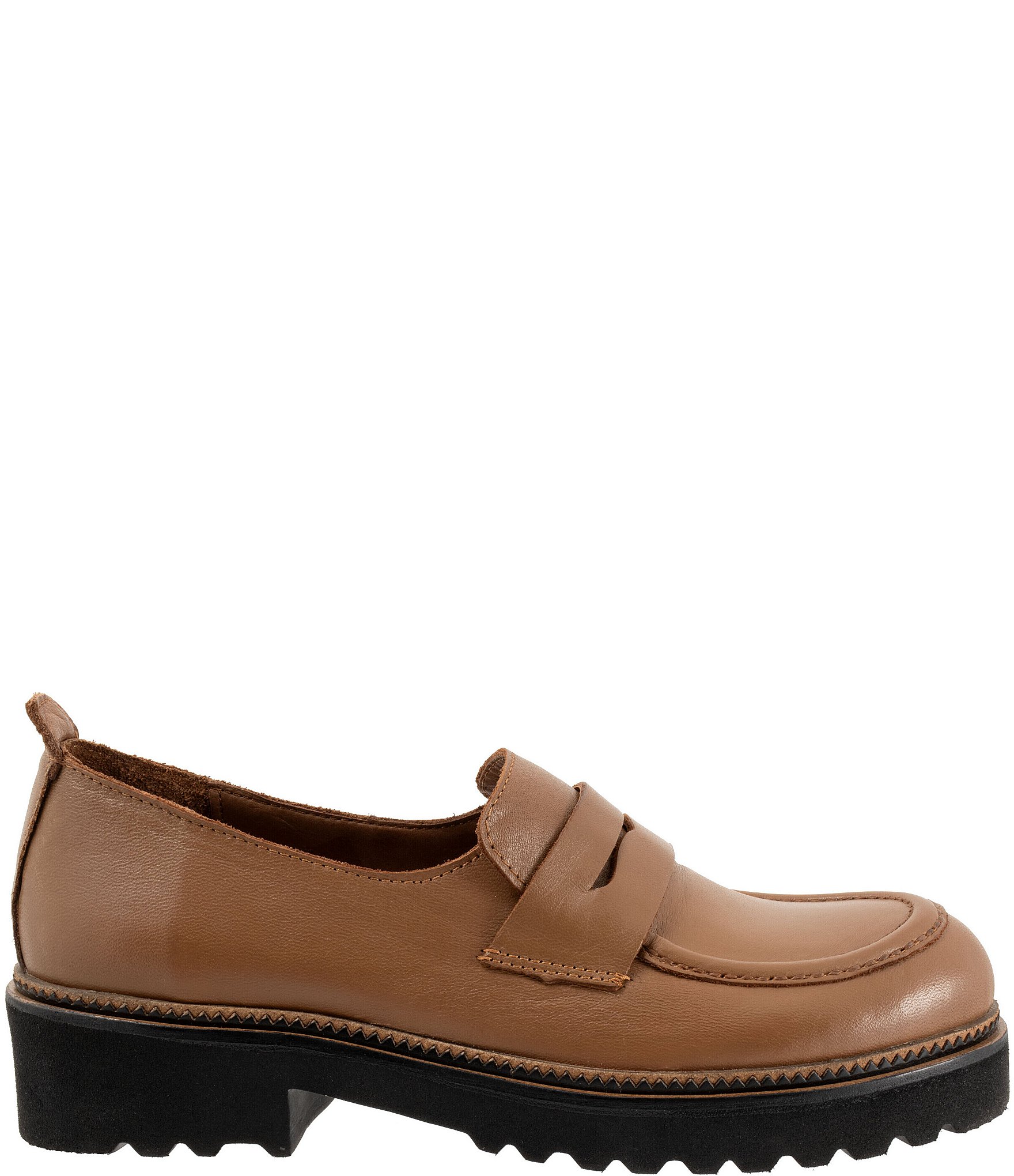 Bueno Annie Leather Platform Penny Loafers