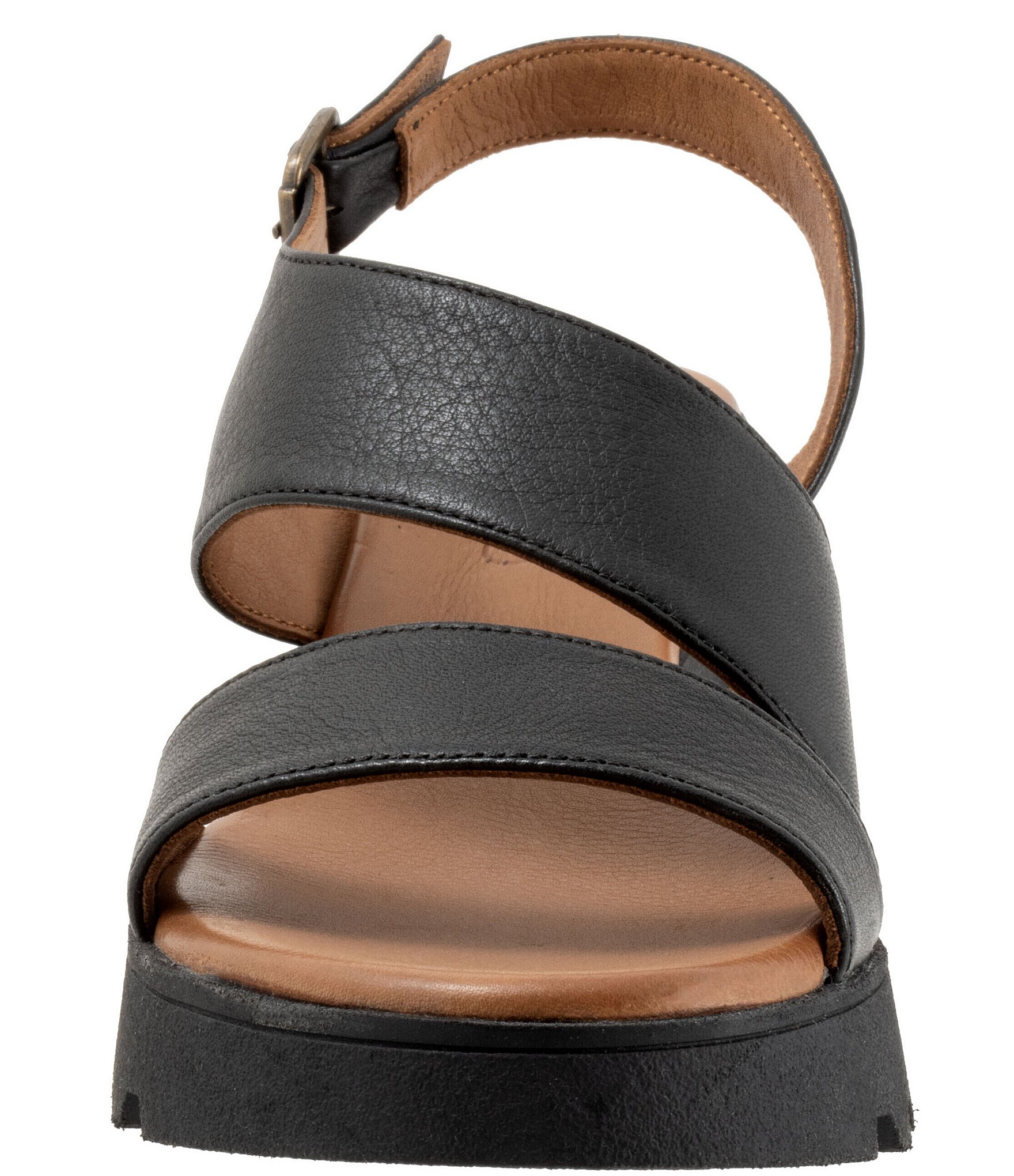 Bueno Gianna Leather Platform Wedge Sandals