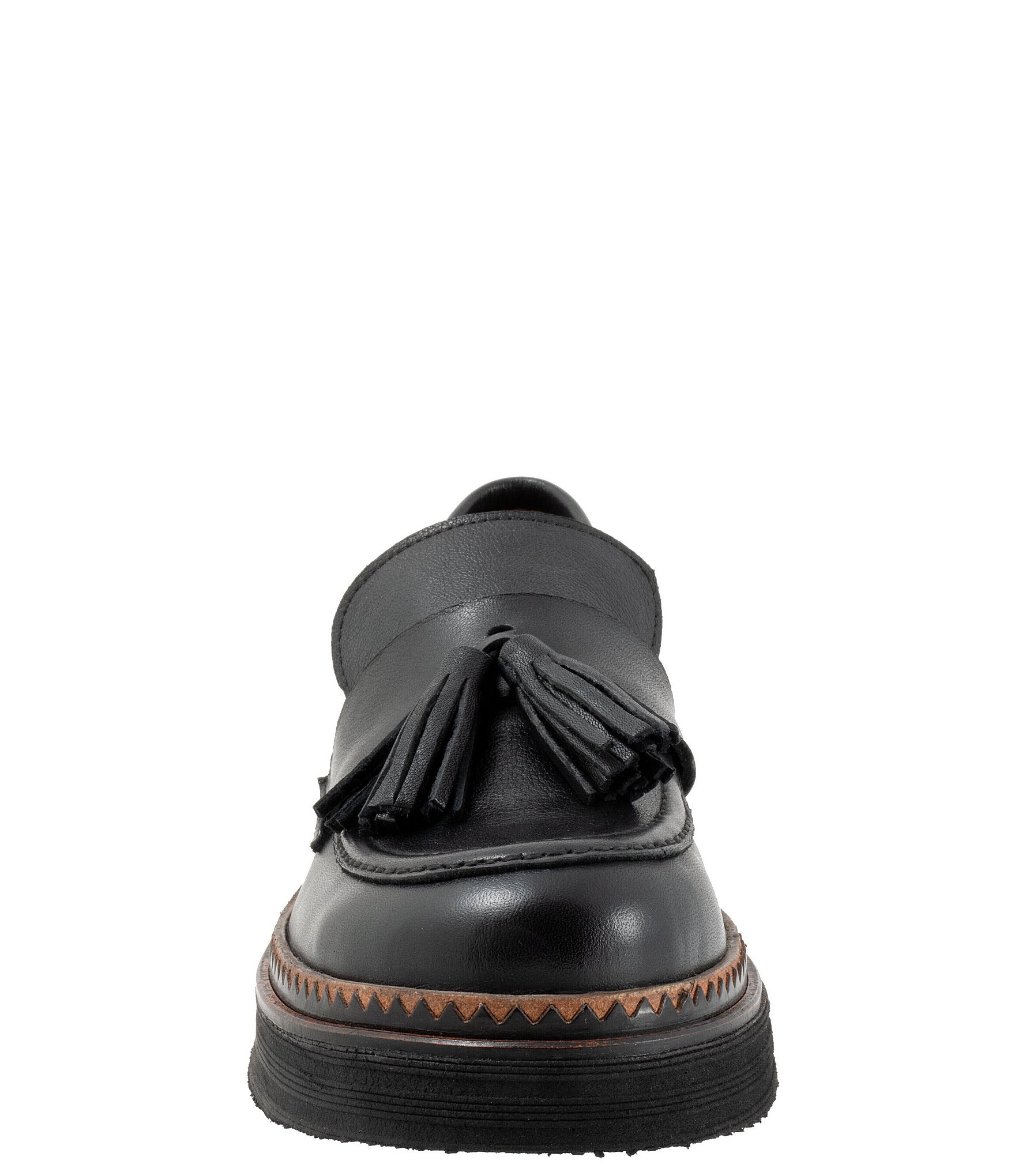 Bueno Gillian Leather Tassel Platform Loafers