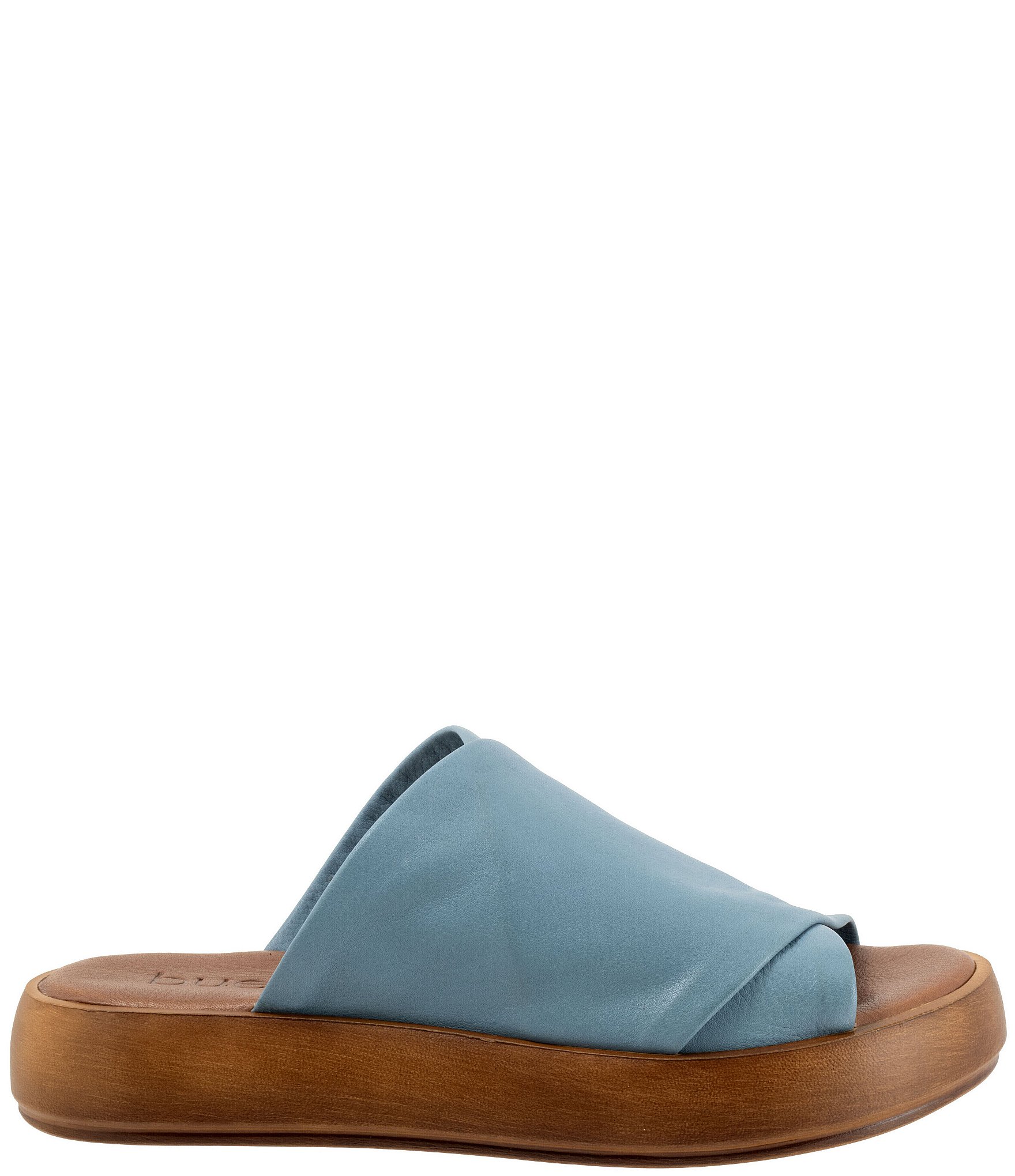 Bueno Jaxon Leather Platform Slides