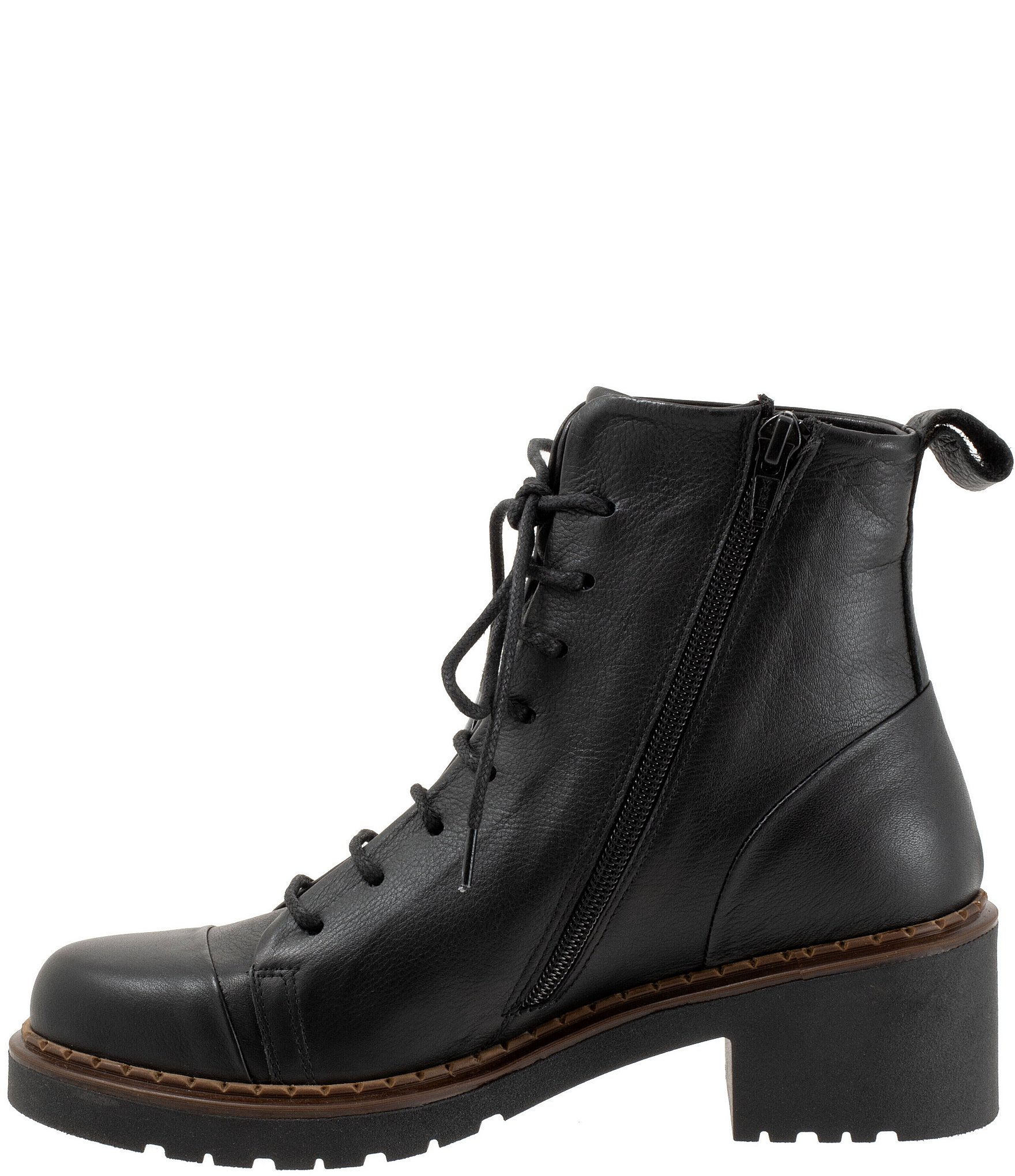 Bueno Nikita Leather Combat Booties