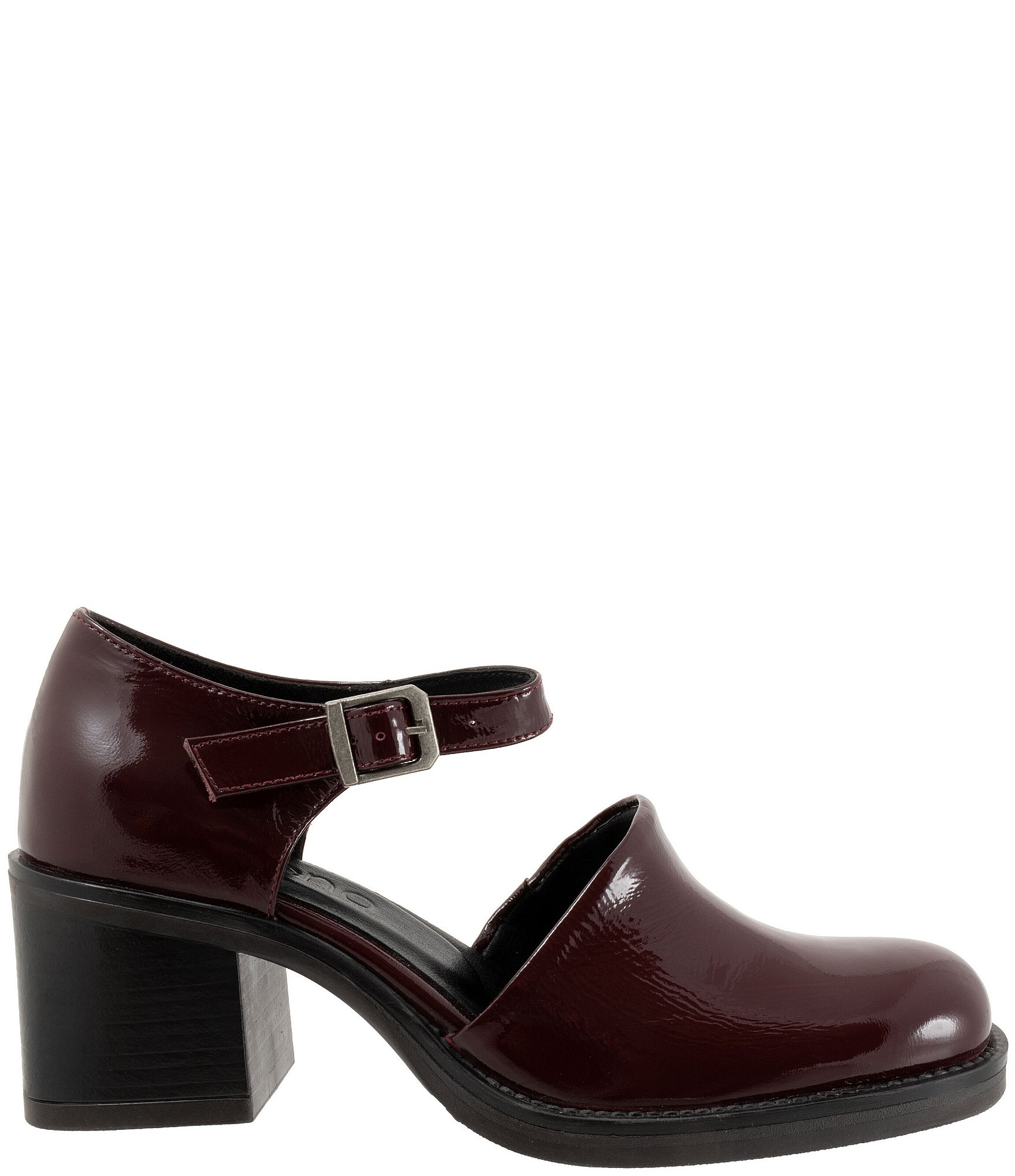 Bueno Rita Patent Leather Block Heel Mary Jane Pumps