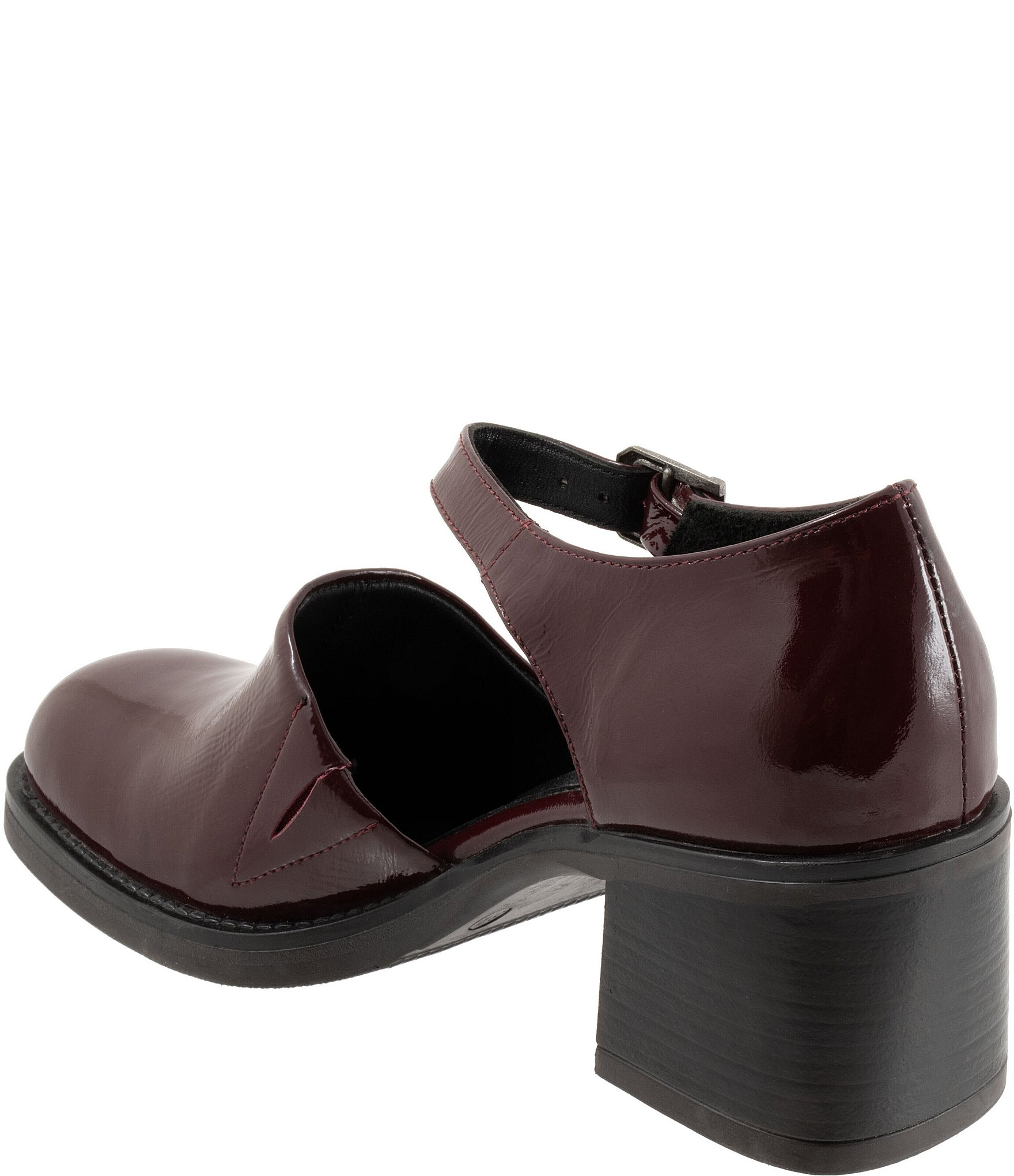 Bueno Rita Patent Leather Block Heel Mary Jane Pumps