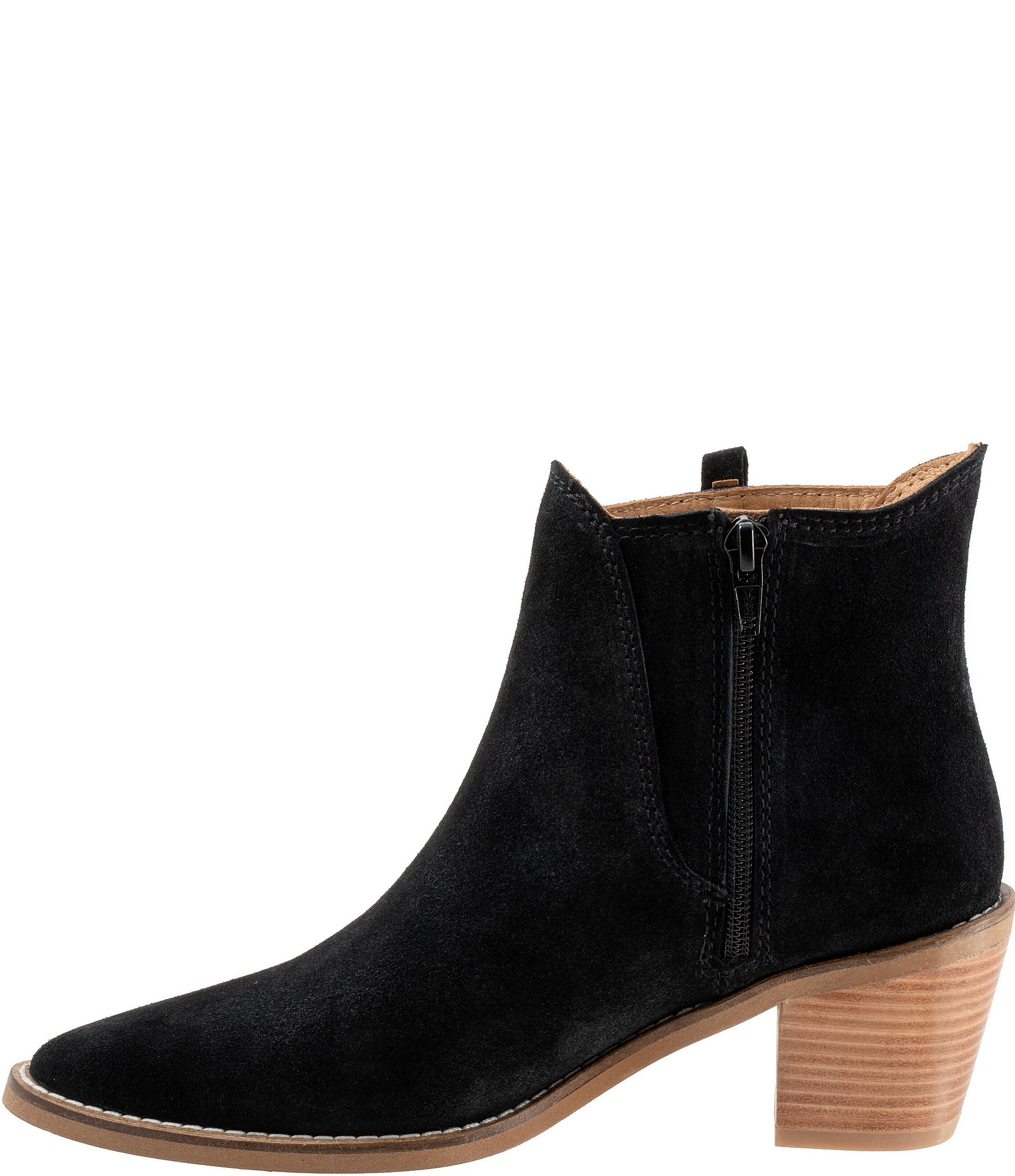 Bueno Veronika Suede Woven Side Booties