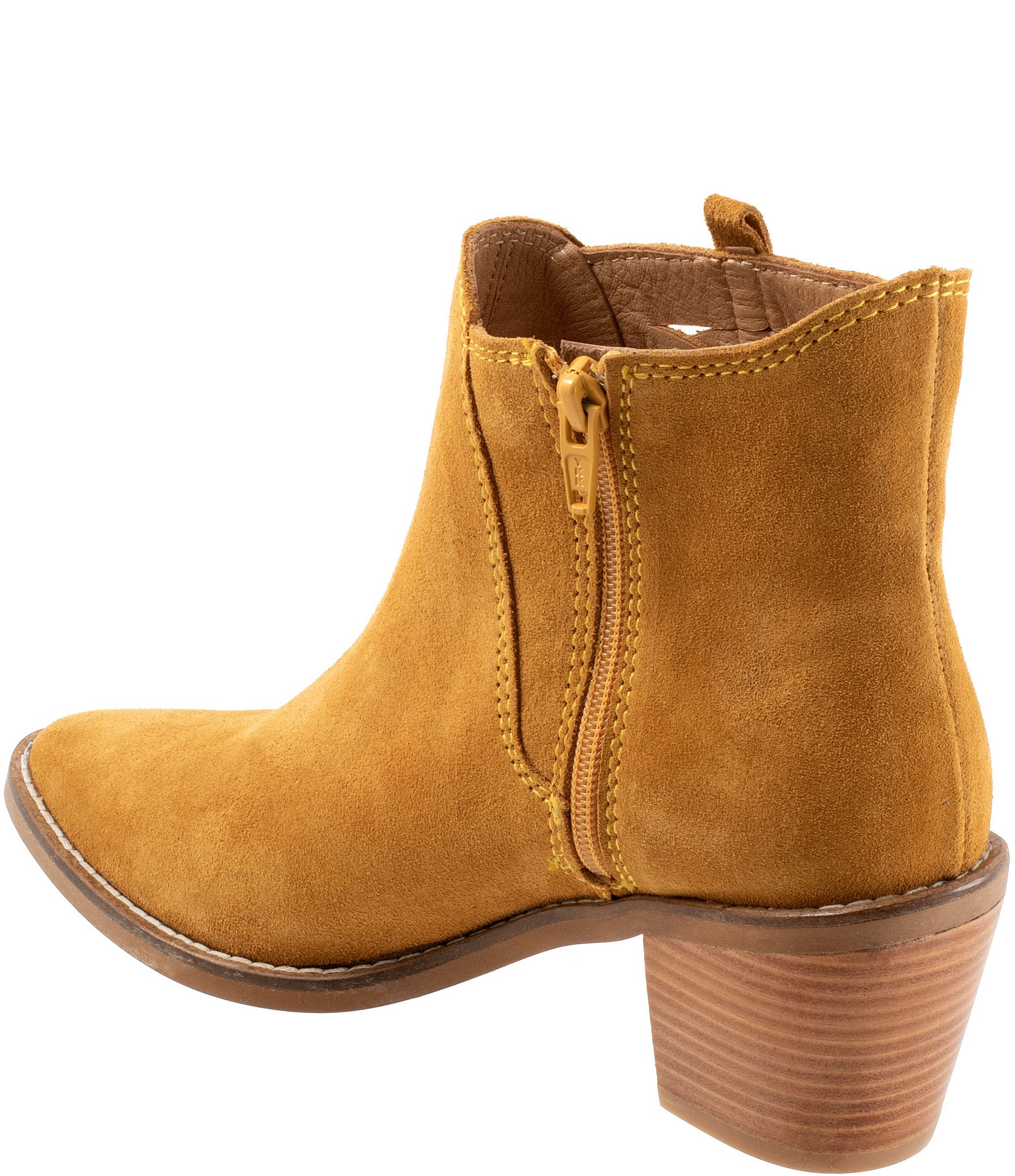 Bueno Veronika Suede Woven Side Booties