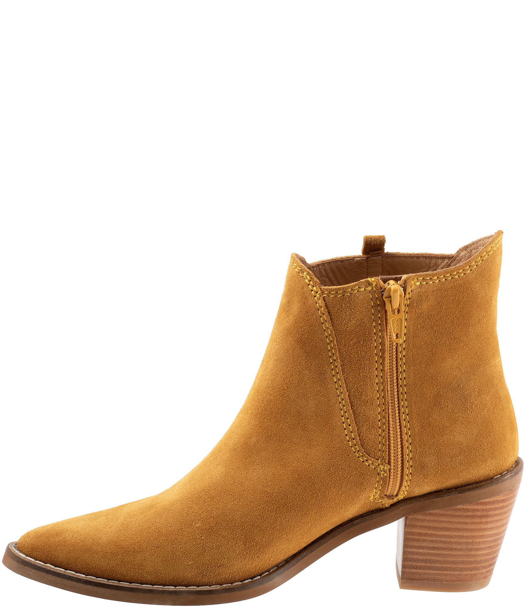 Bueno Veronika Suede Woven Side Booties