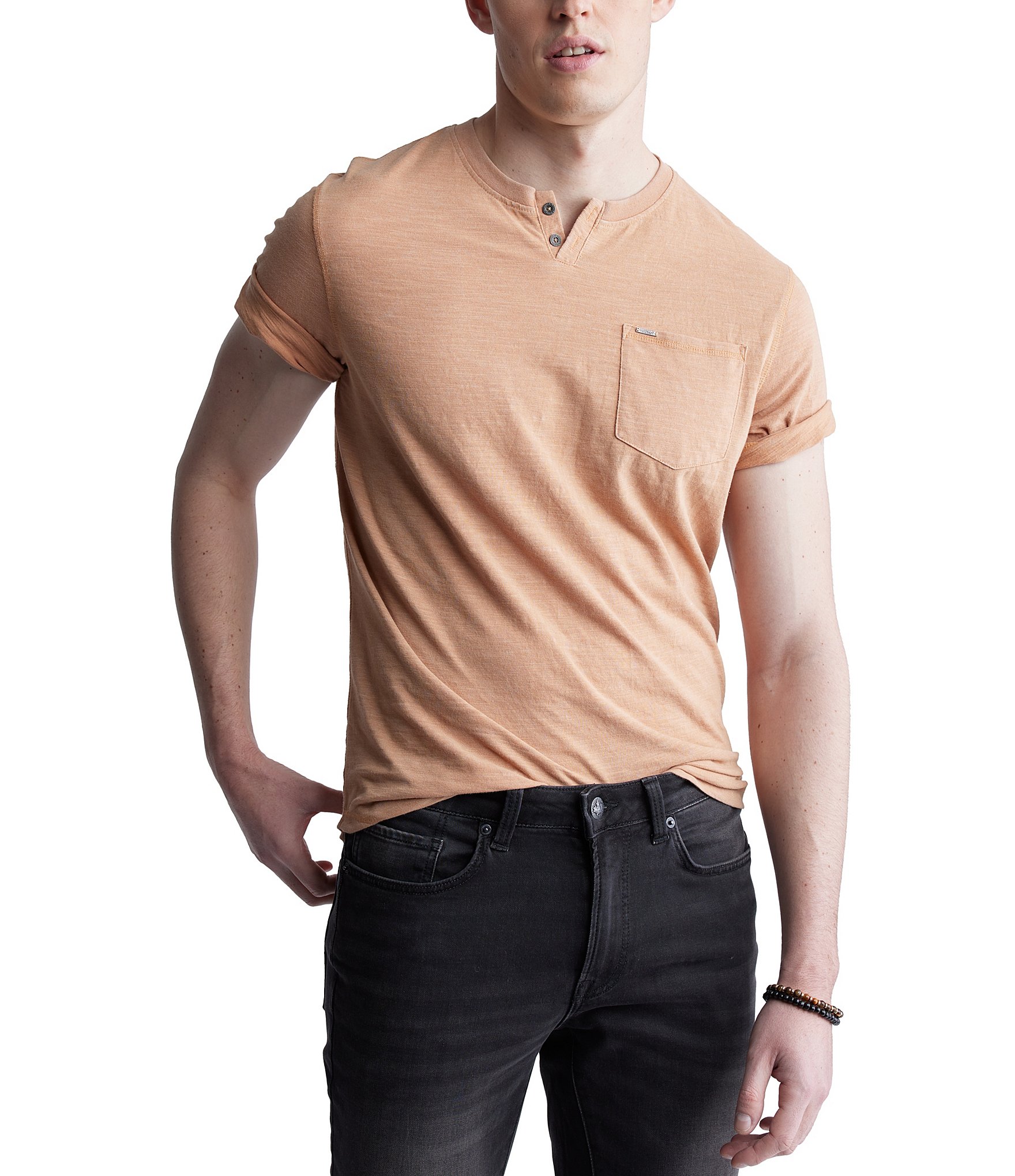 Buffalo David Bitton Kadya Short Sleeve Henley T-Shirt