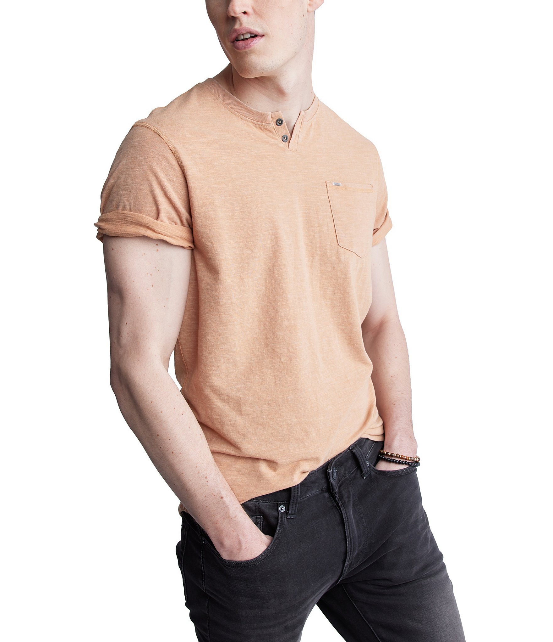 Buffalo David Bitton Kadya Short Sleeve Henley T-Shirt