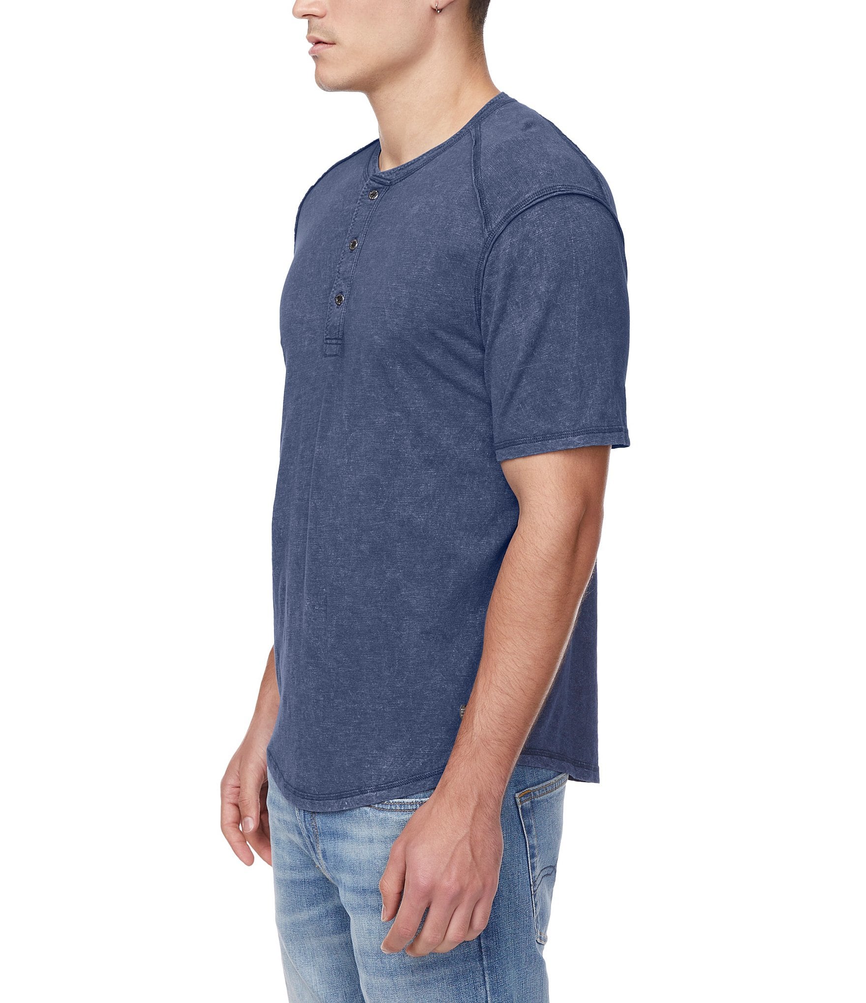 Buffalo David Bitton Kitte Short Sleeve Henley T-Shirt