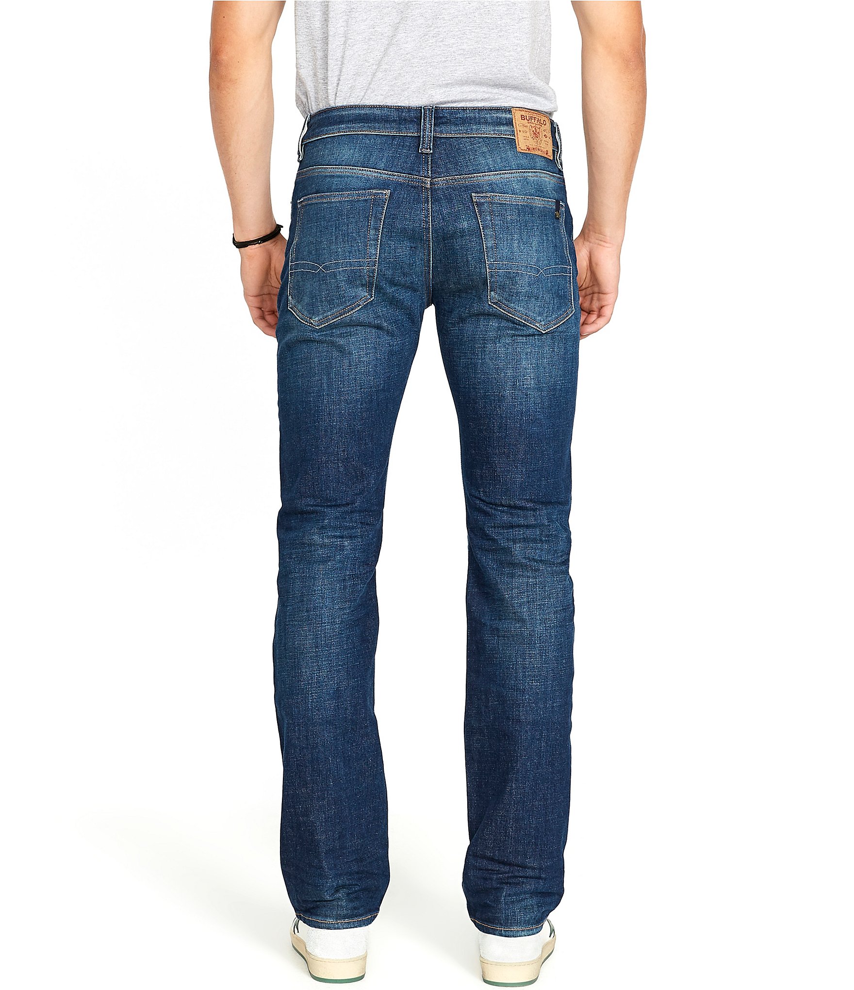 Buffalo David Bitton Relaxed Fit Straight Leg Driven Jeans