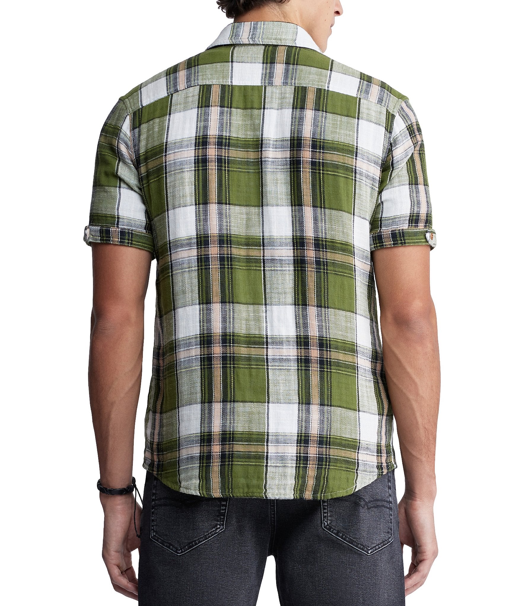 Buffalo David Bitton Sachino Short Sleeve Plaid Woven Shirt