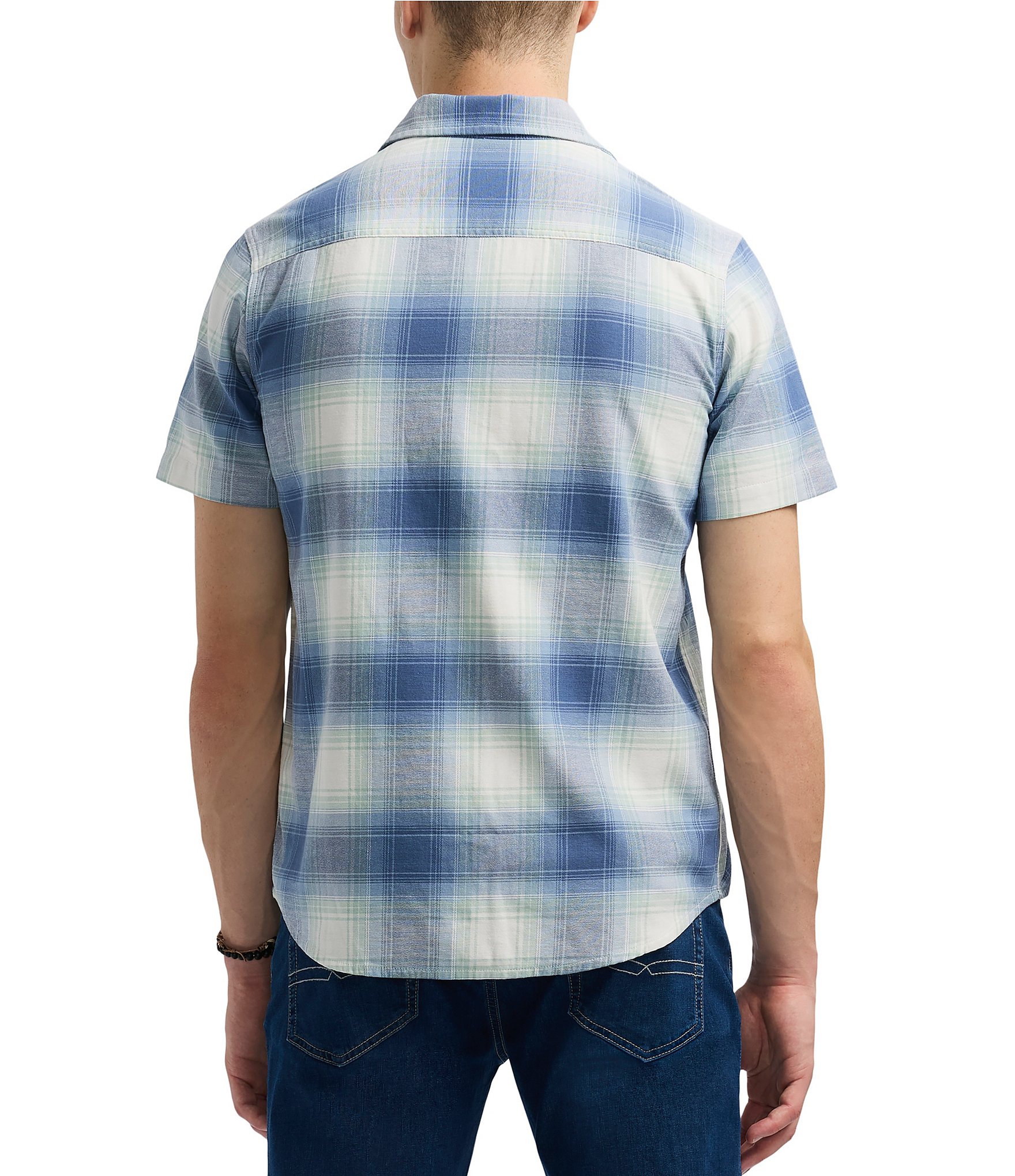 Buffalo David Bitton Sagrino Button Front Large Plaid Shirt