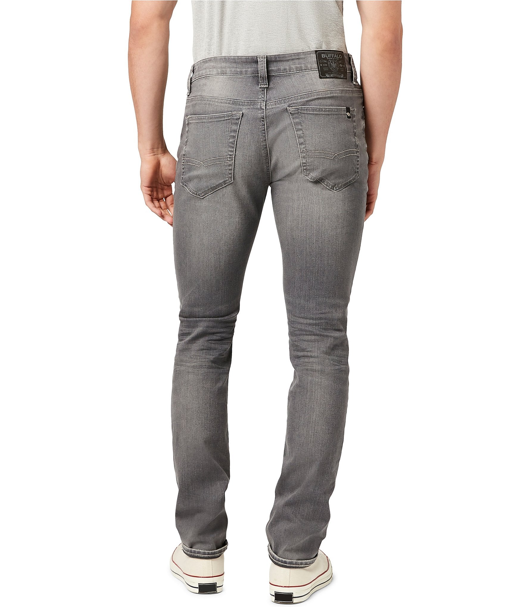 Buffalo David Bitton Sanded Grey Slim Fit Ash Jeans