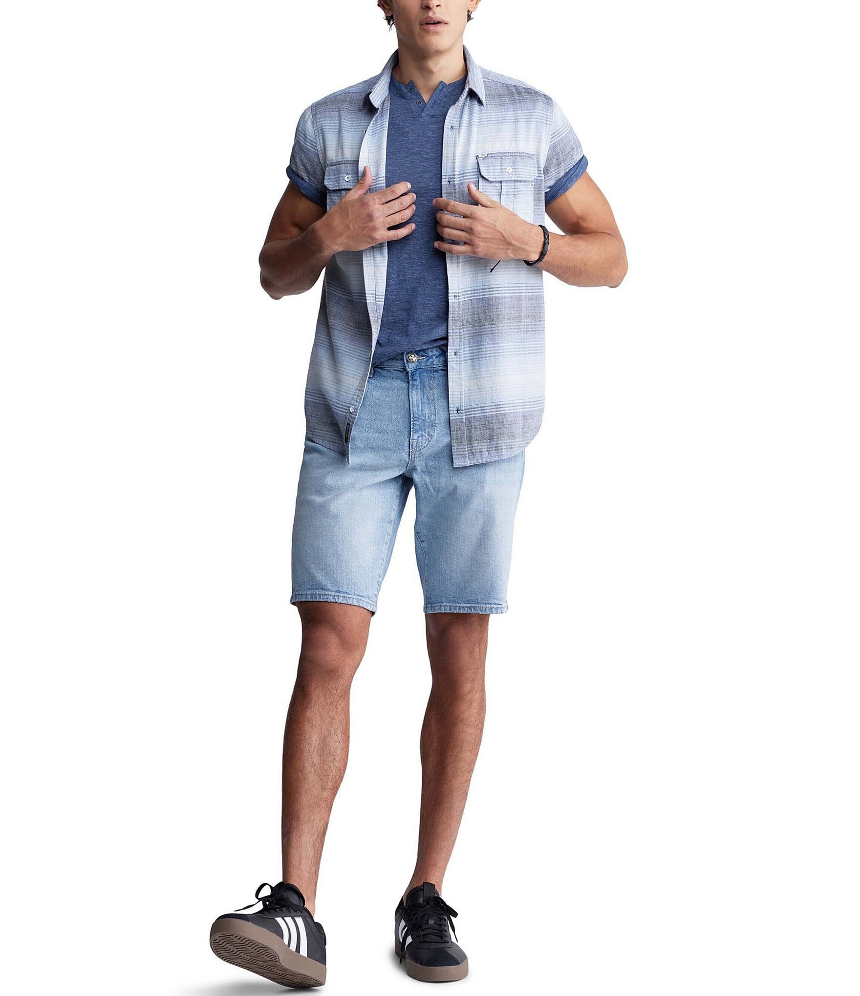 Buffalo David Bitton Siboba Short Sleeve Plaid Woven Shirt