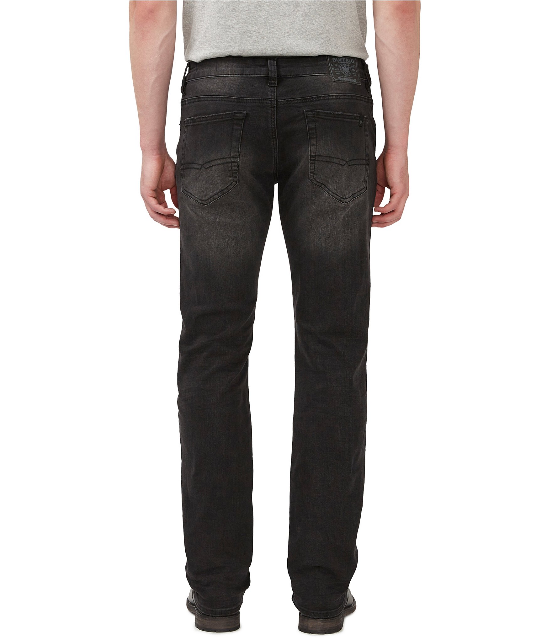 Buffalo David Bitton Six Straight Fit Sanded Jeans