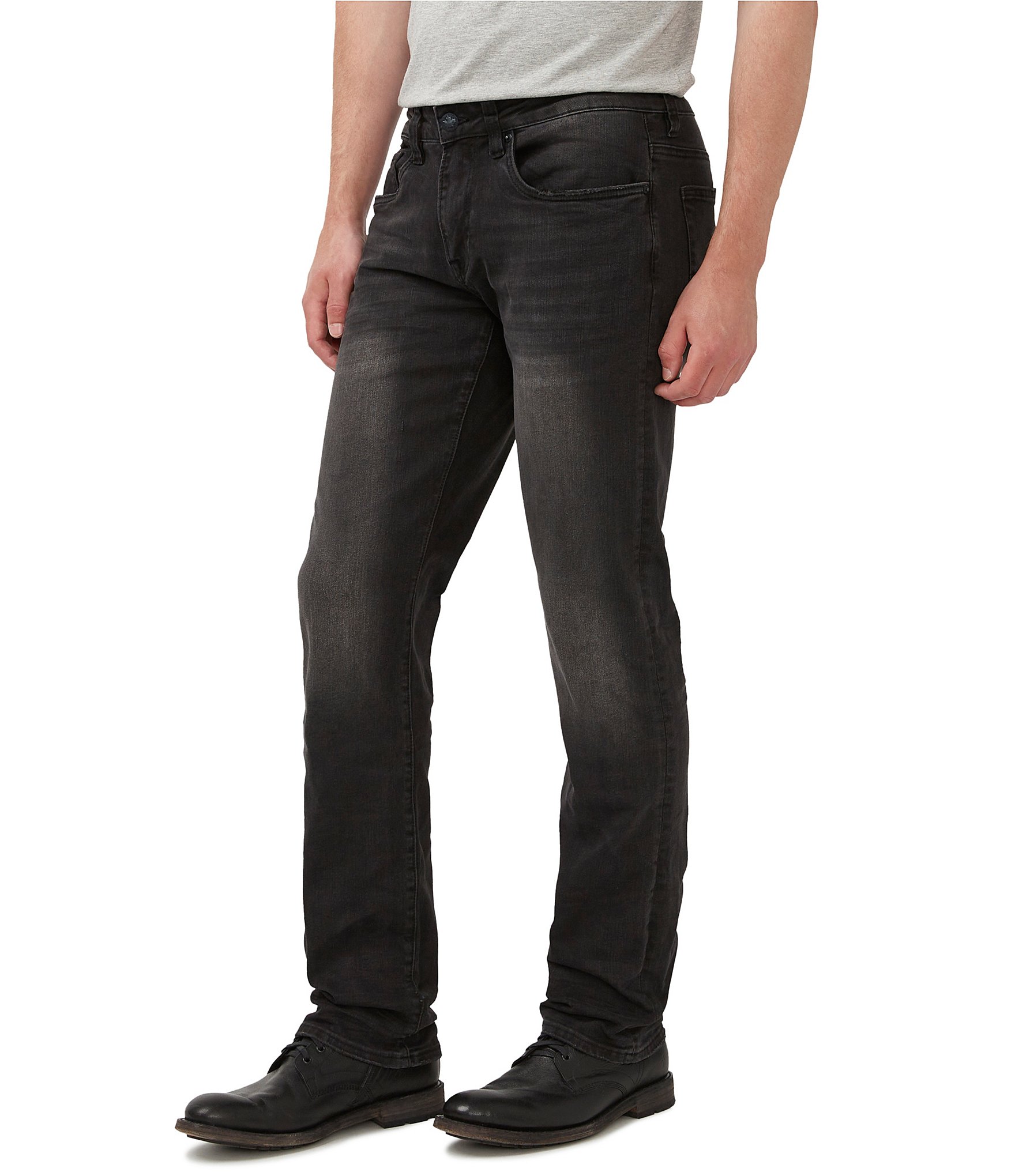 Buffalo David Bitton Six Straight Fit Sanded Jeans