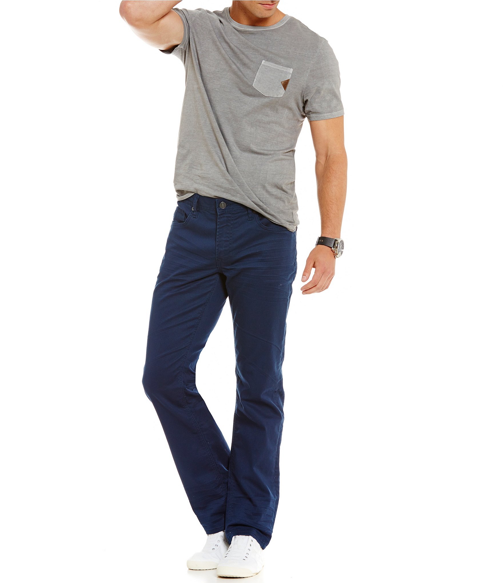 Buffalo David Bitton Straight Six Straight Fit Jeans