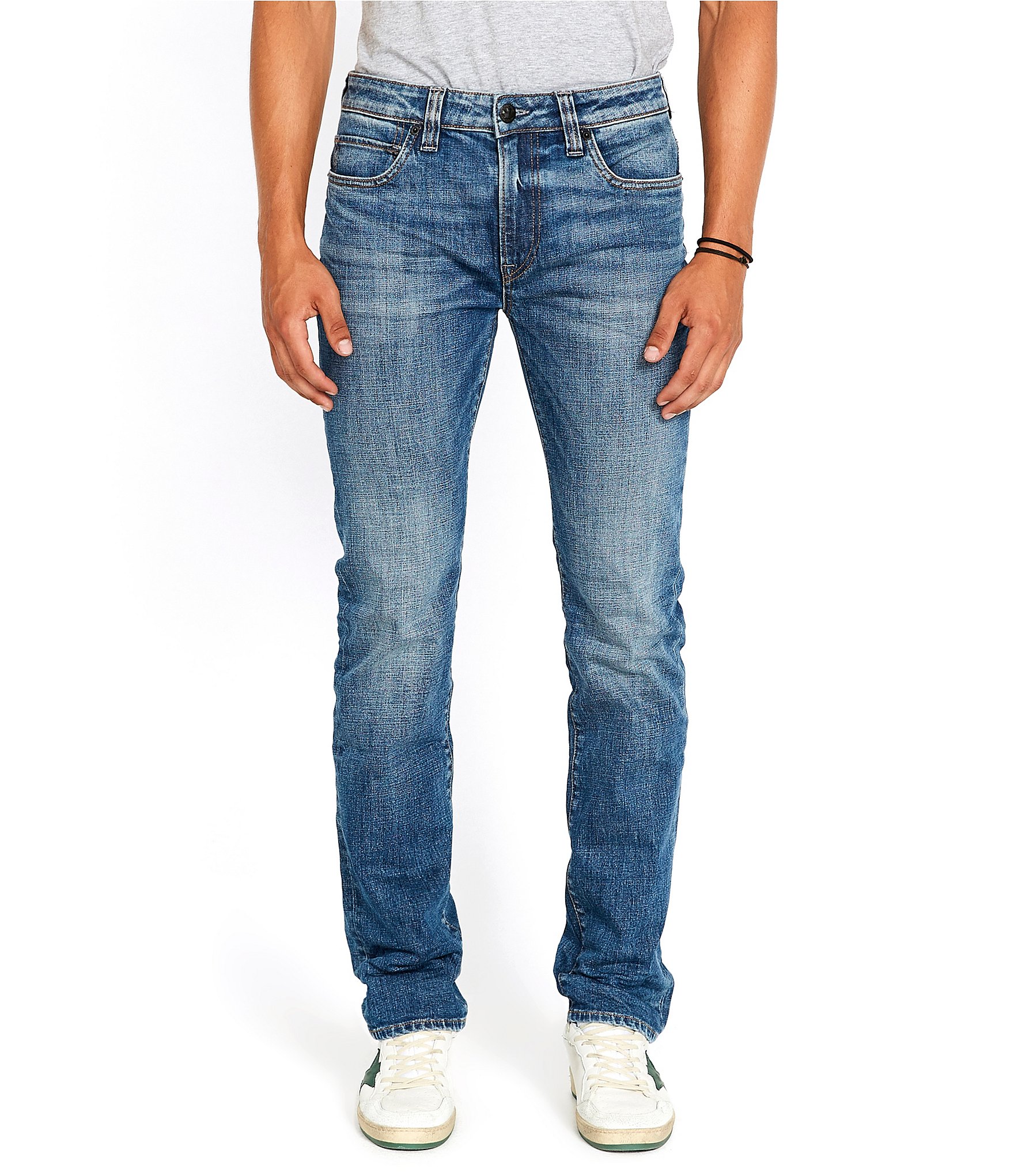 Buffalo David Bitton Six Straight Fit Medium Wash Jeans | Dillard's