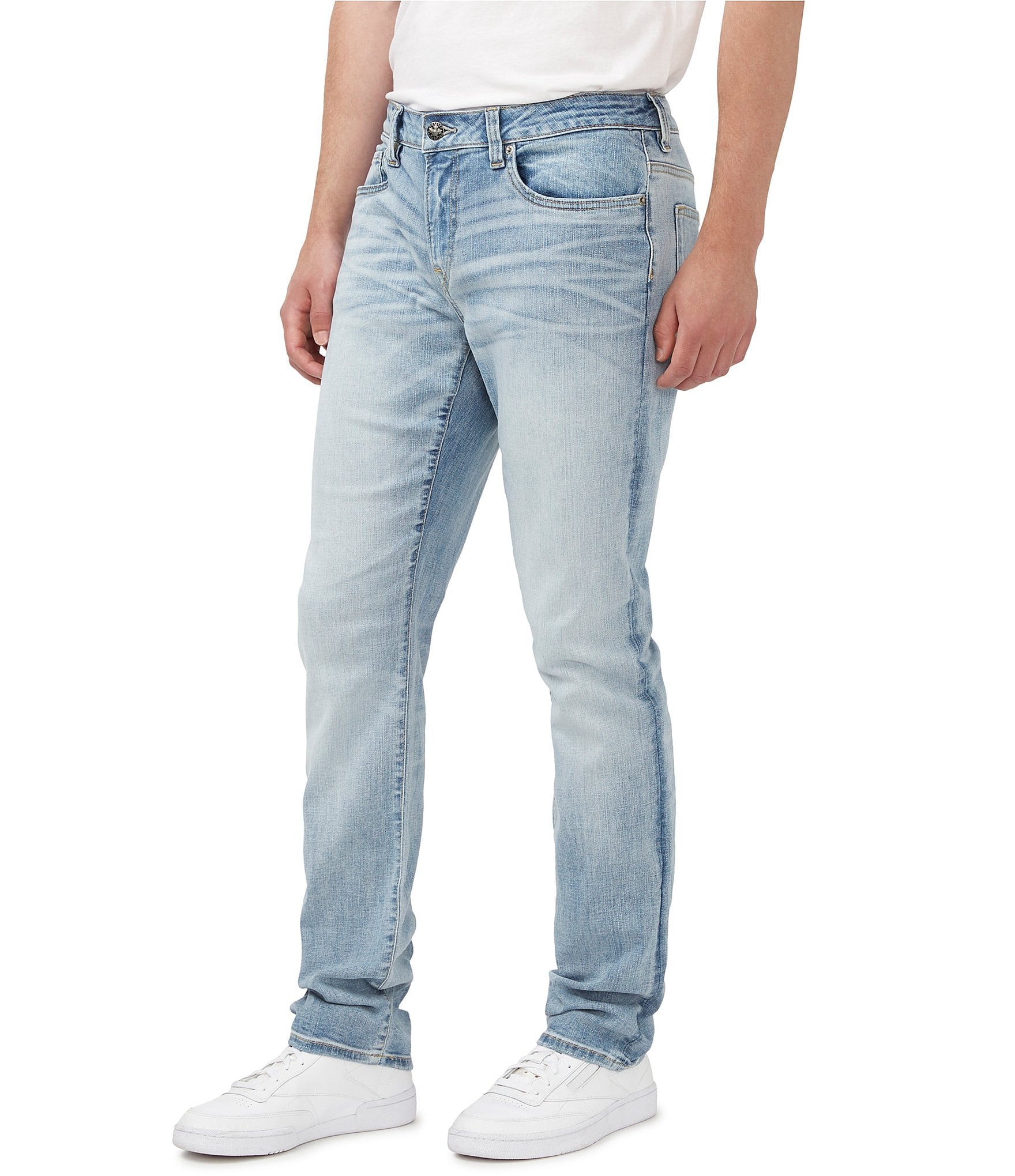 Buffalo David Bitton Slim Ash Mid Blue Jeans