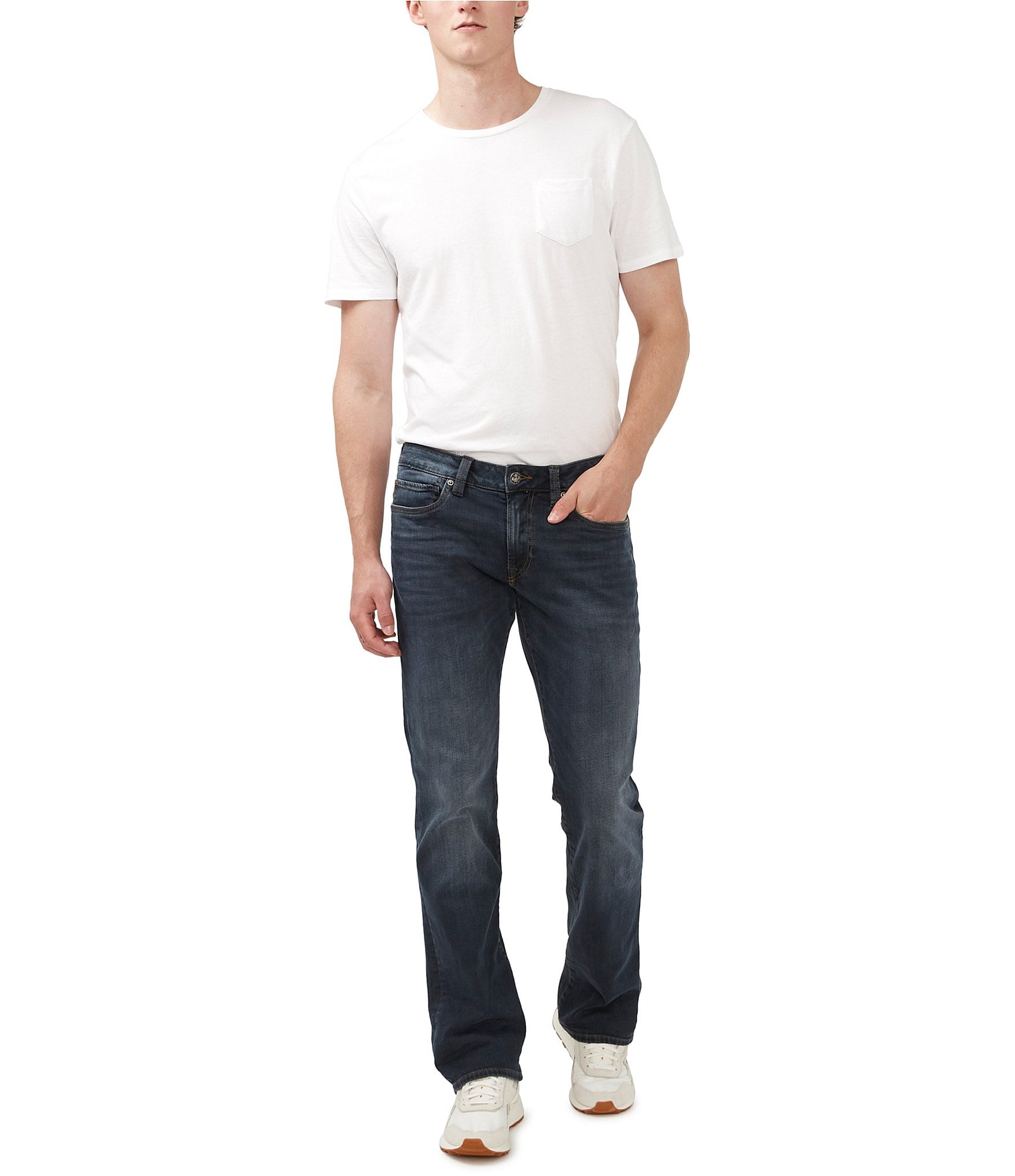 Buffalo David Bitton Slim Bootcut Sanded Stretch Denim King Jeans