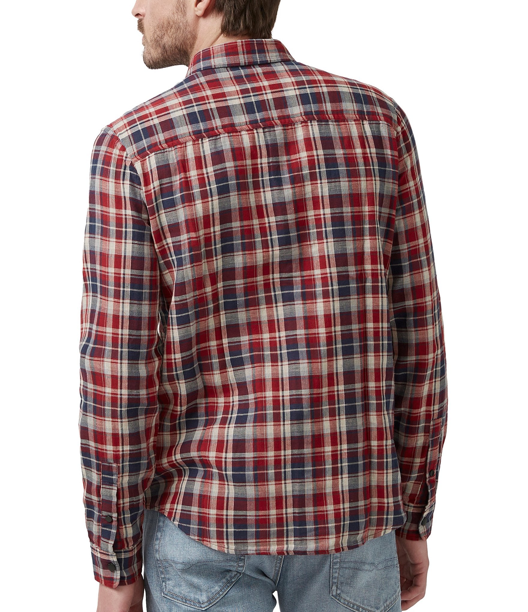 Buffalo David Bitton Surza Long Sleeve Plaid Shirt