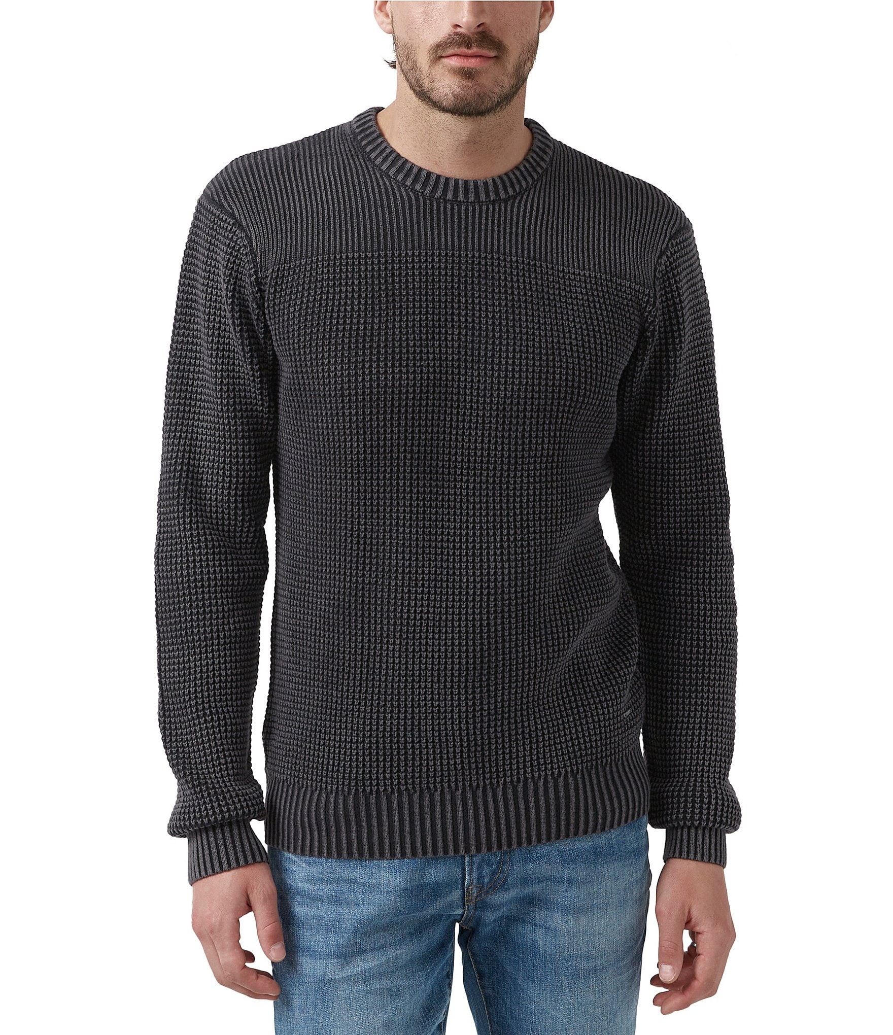 Buffalo David Bitton Washy Long Sleeve Sweater | Dillard's