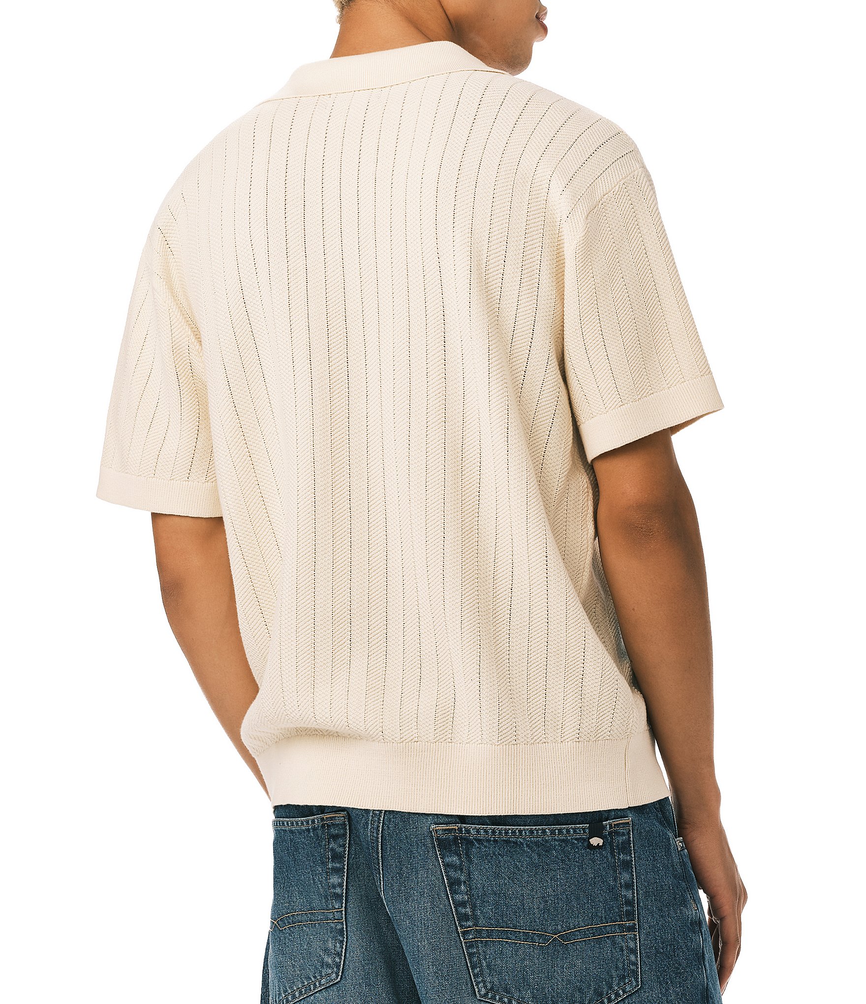 Buffalo David Bitton Wortex Men's Short Sleeve Sweater Polo