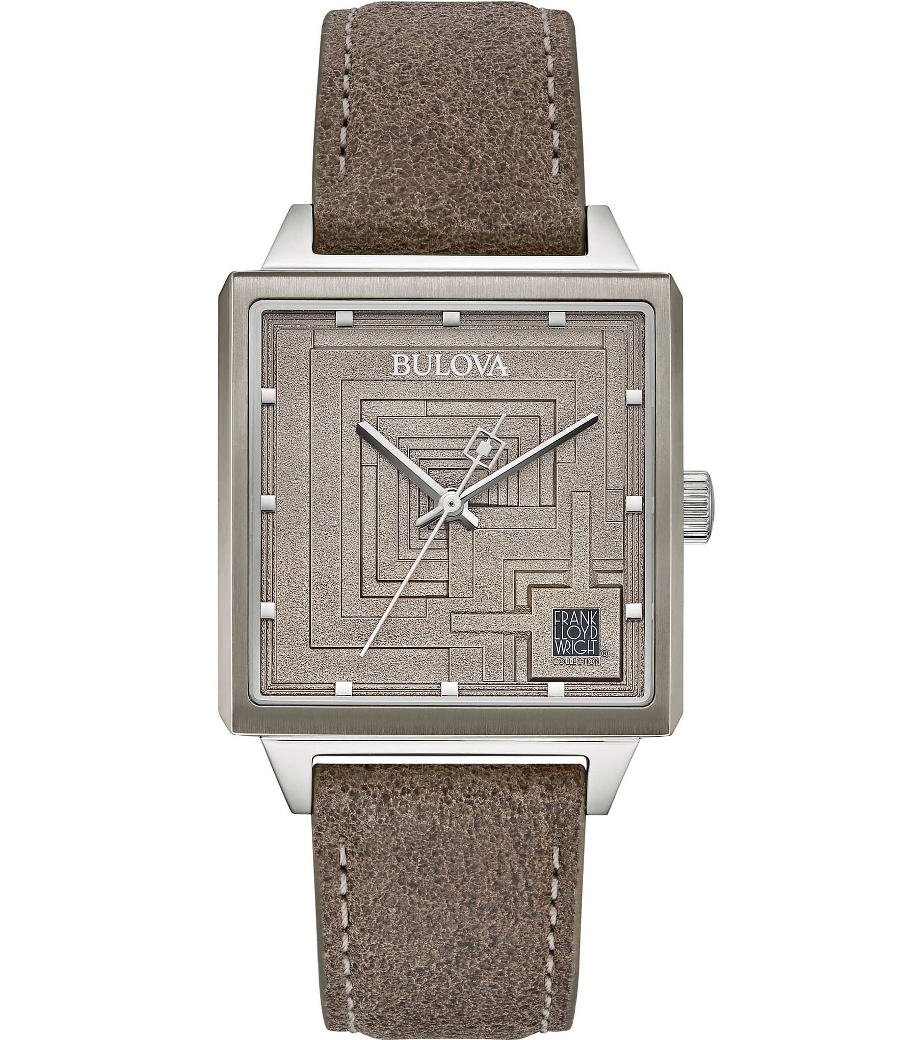 Bulova Men's Ennis House Quartz Analog Tan Leather Strap Watch