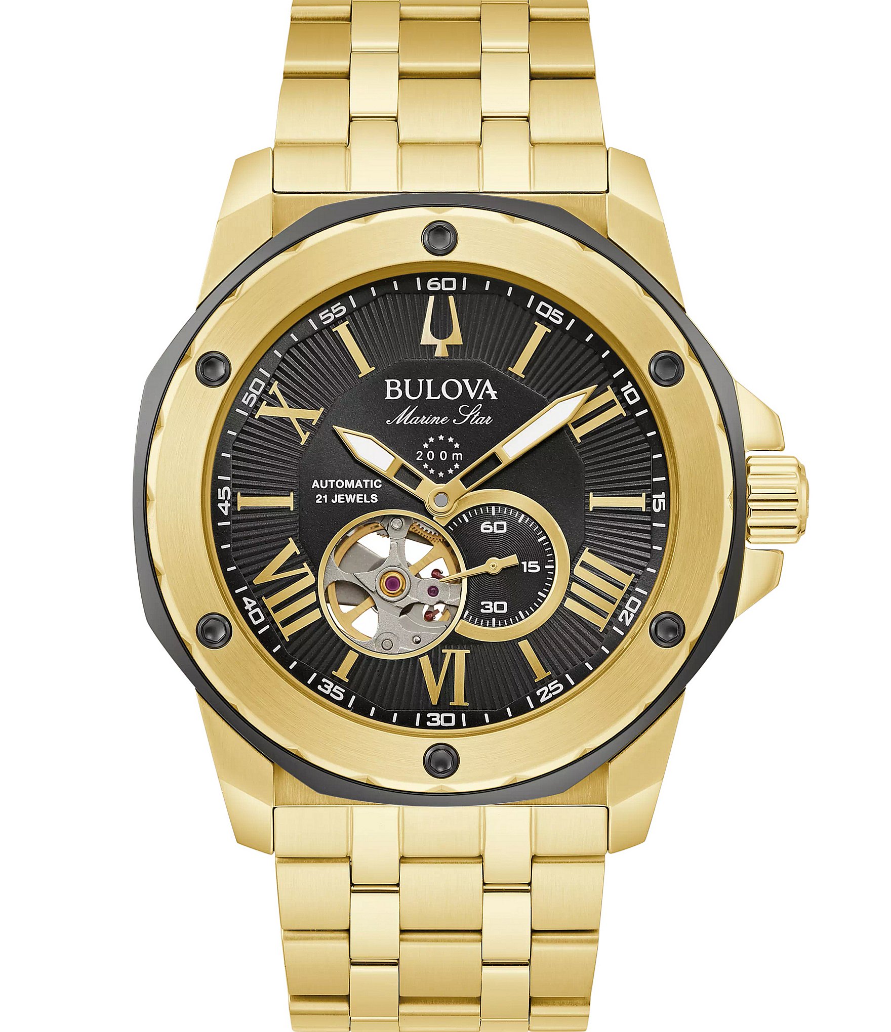 Bulova men's deals gold watches