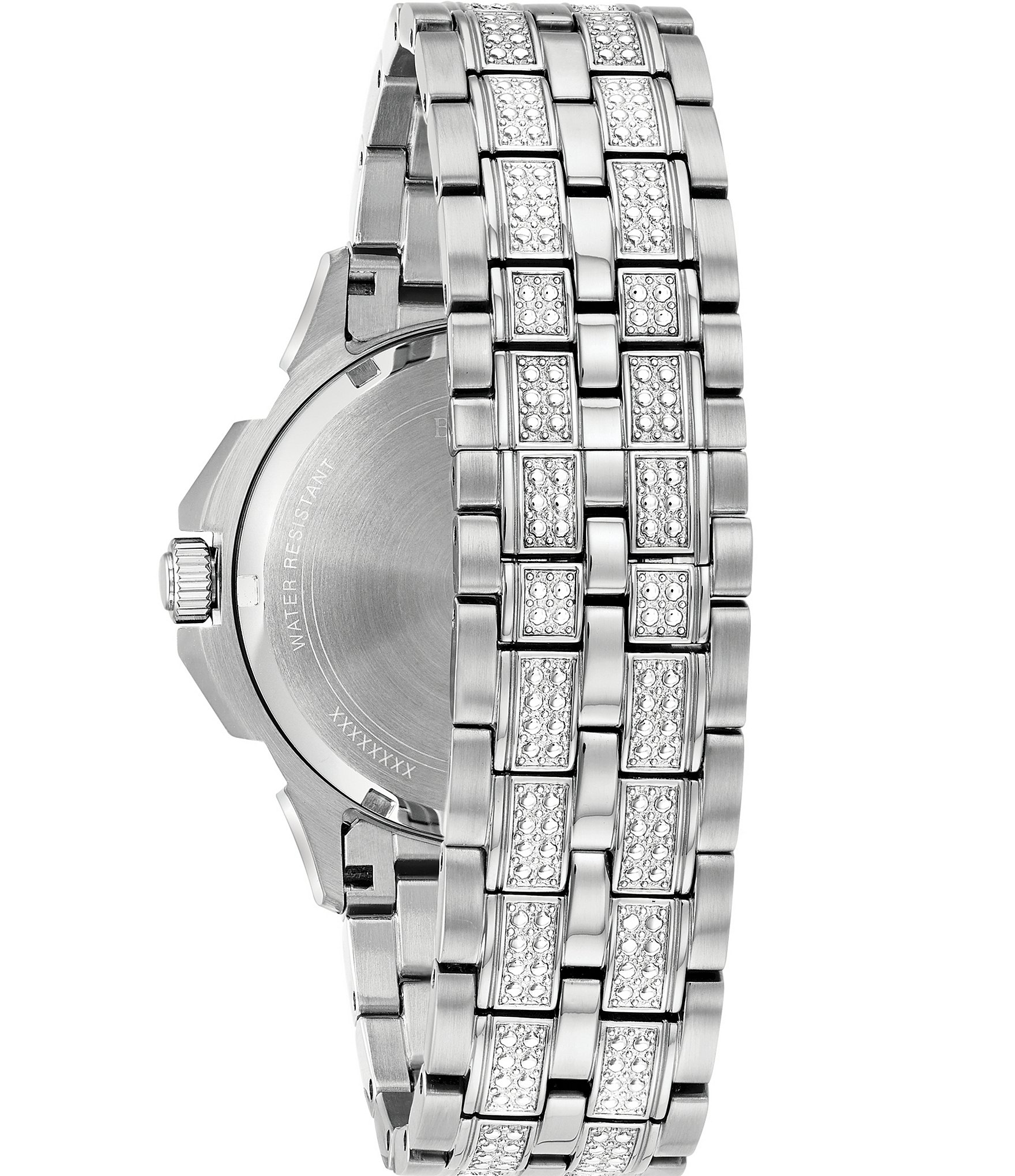 Bulova Men's Octava Crystal Chronograph Stainless Steel Bracelet Watch