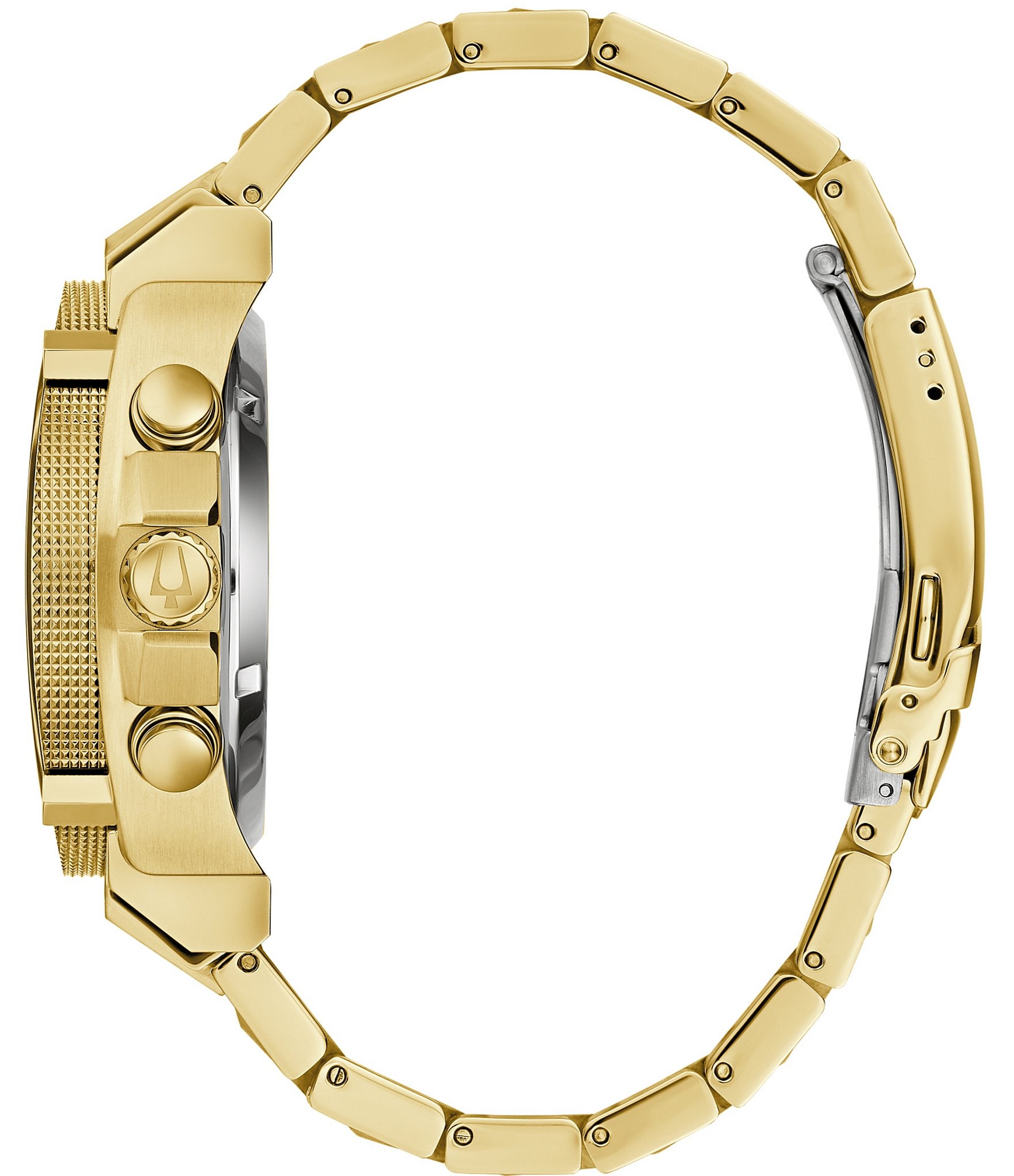 Bulova Men's Precisionist Icon Chronograph Gold Stainless Steel Bracelet Watch