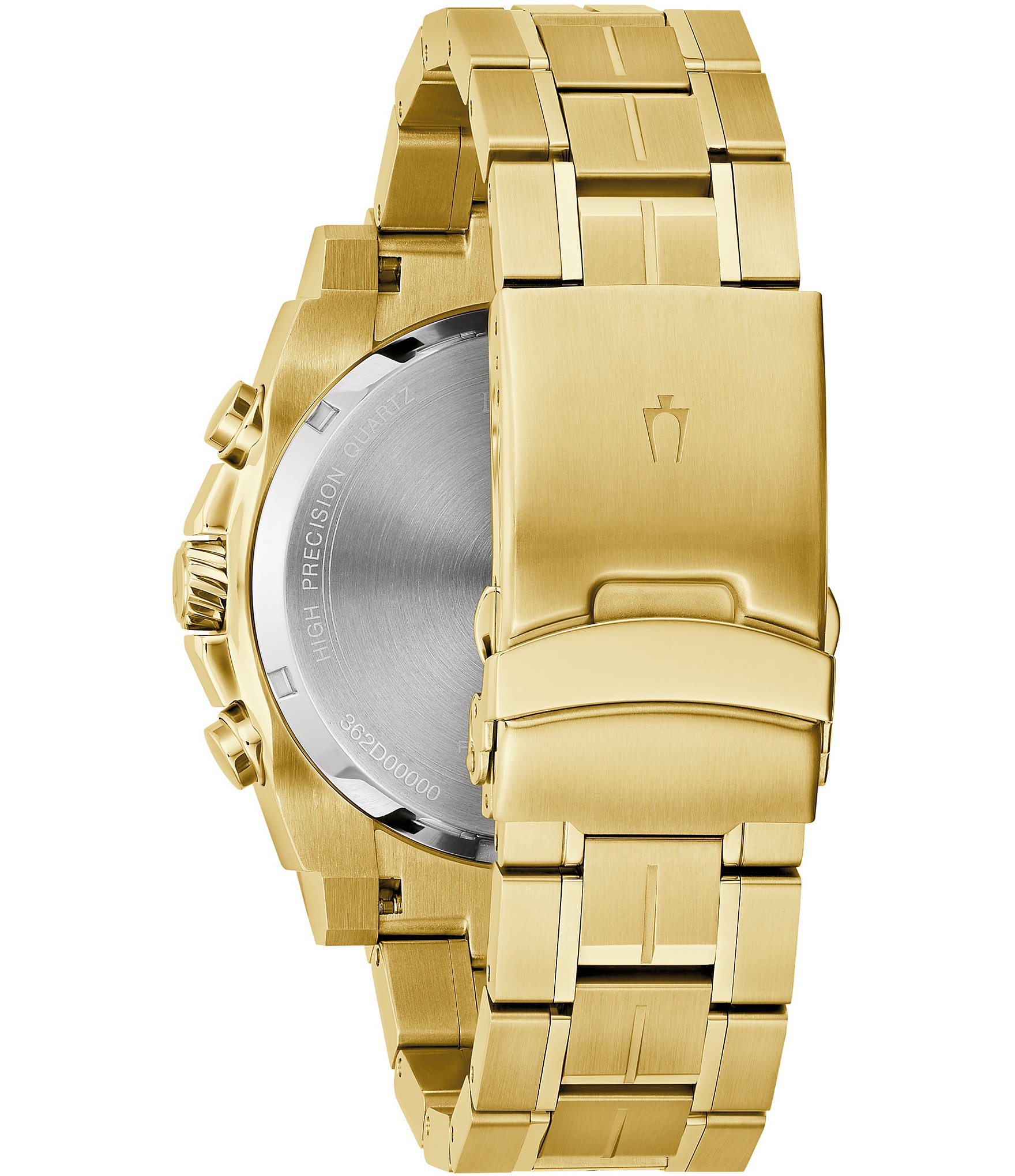 Bulova Men's Precisionist Icon Chronograph Gold Stainless Steel Bracelet Watch