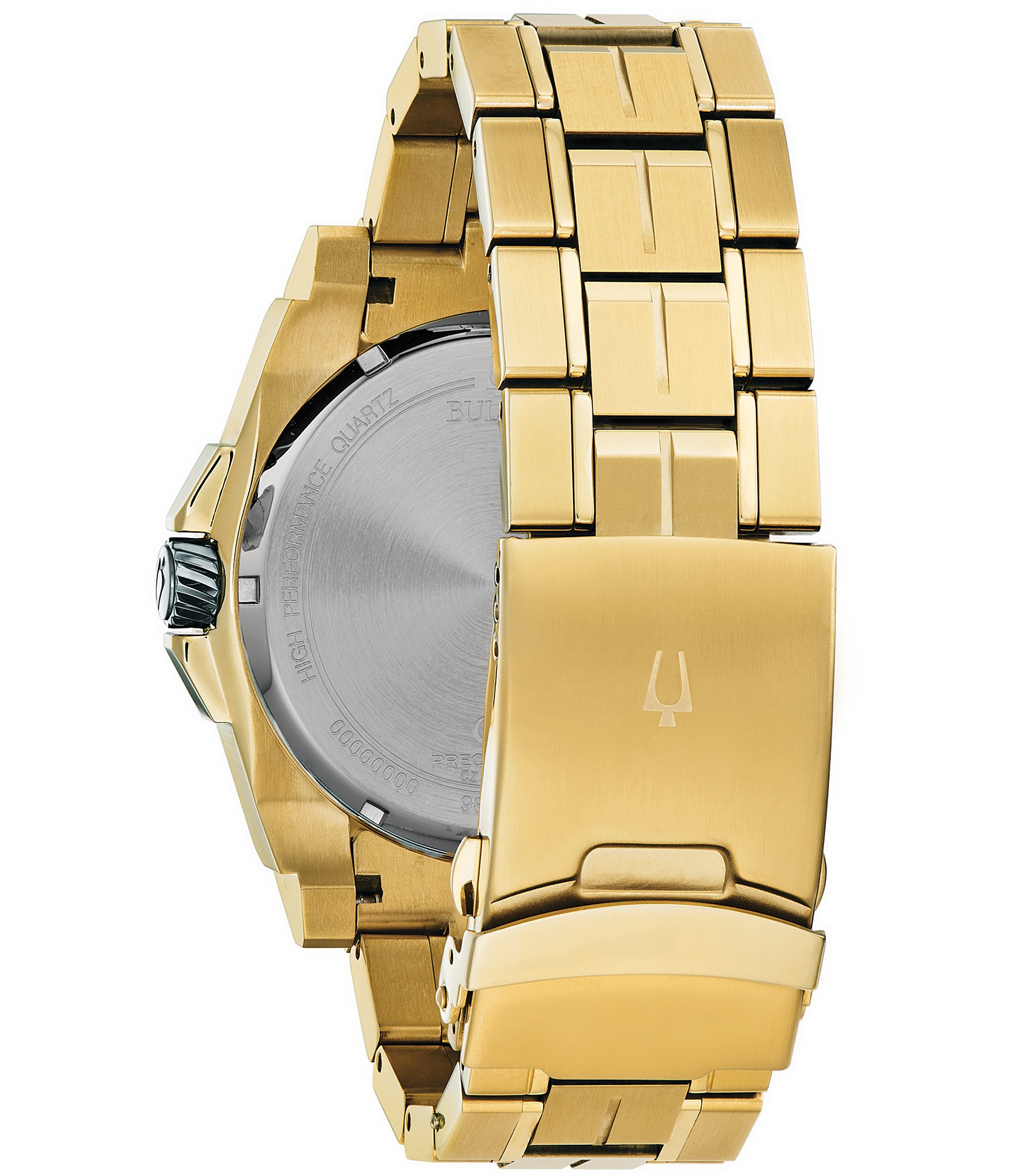 Bulova Men's Precisionist Quartz Analog Gold Stainless Steel Bracelet Watch