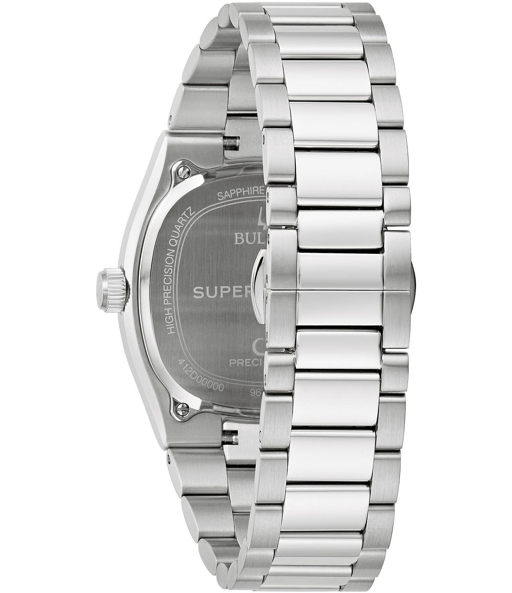 Bulova Men's Supseville Quartz Analog Stainless Steel Bracelet Watch