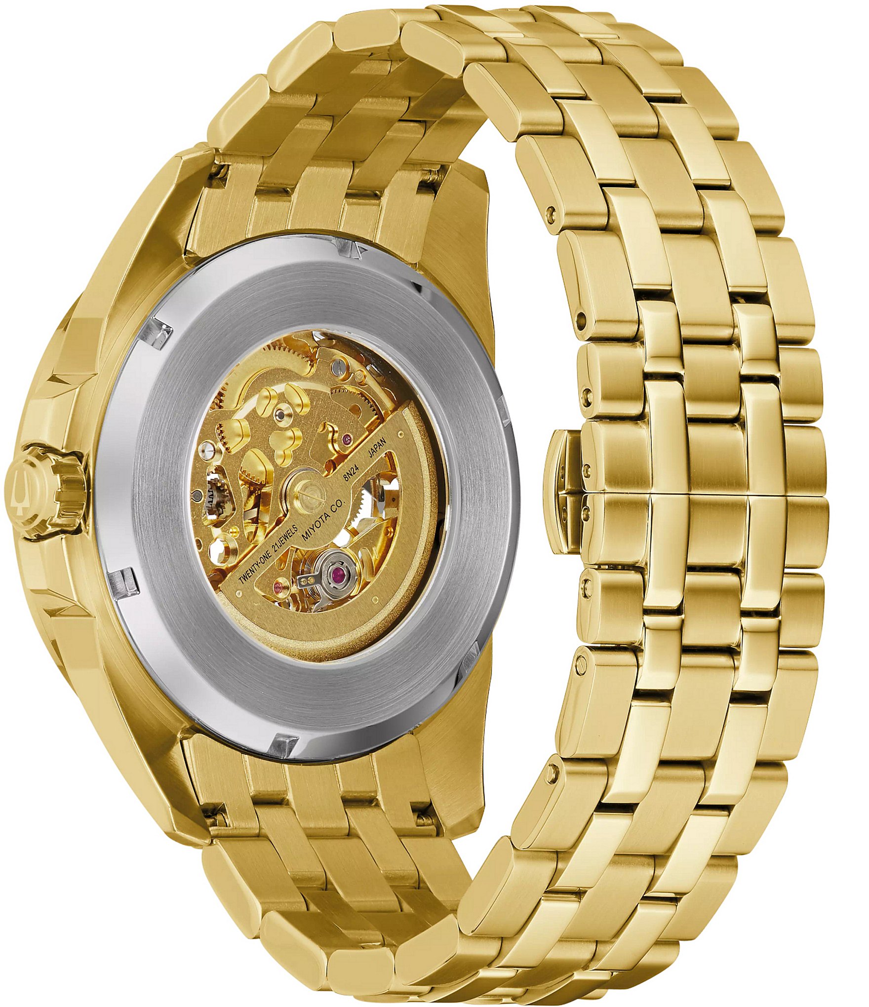 Bulova Men's Sutton Automatic Gold Tone Stainless Steel Bracelet Watch