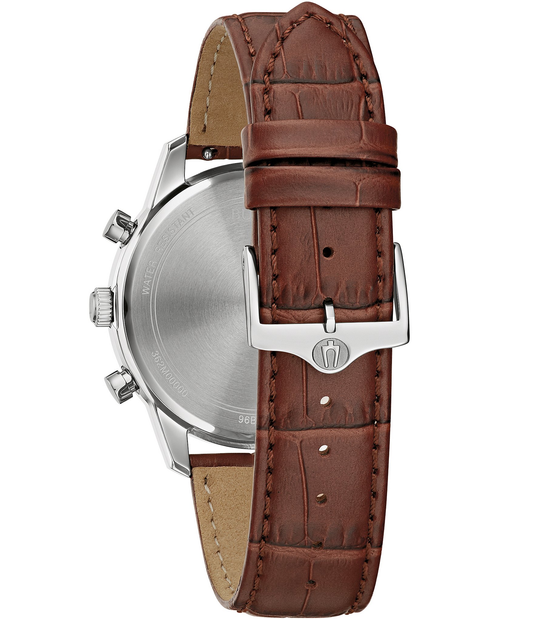 Bulova Men's Sutton Chronograph Brown Leather Strap Watch