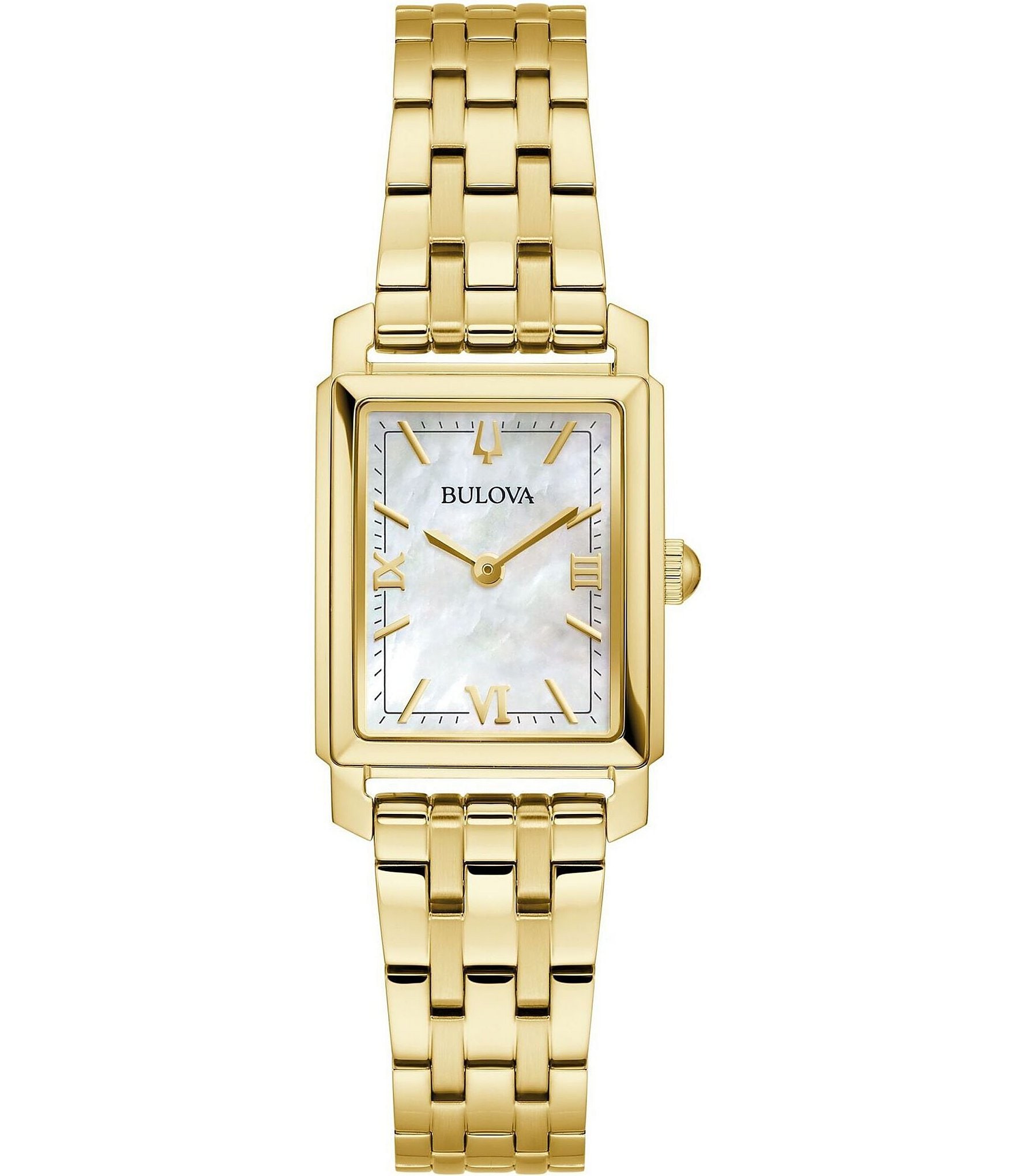 Bulova Women s Classic Two Hand Gold Tone Stainless Steel Bracelet Watch Dillard s