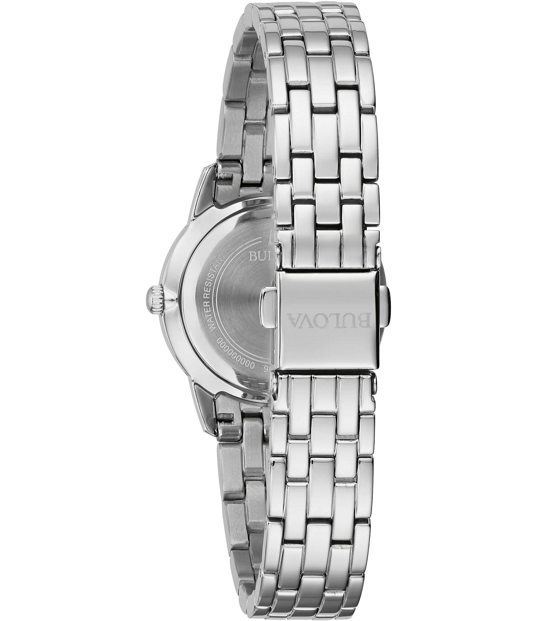 Bulova Women's Crystal Box Set Mother-of-Pearl Analog Watch