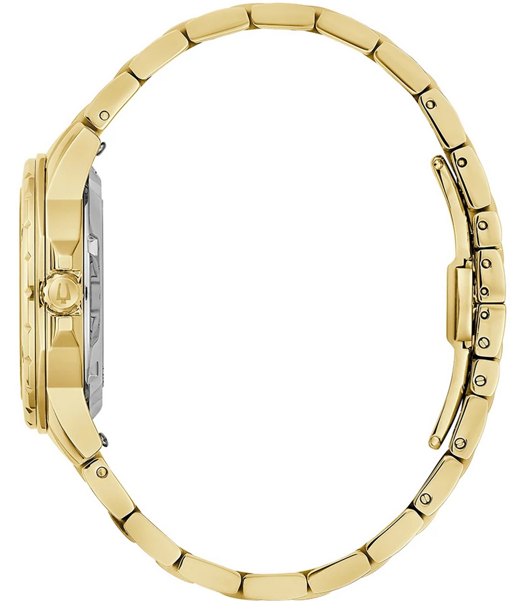 Bulova Women's Crystal Marine Star Mechanical Automatic Gold Tone Stainless Steel Bracelet Watch