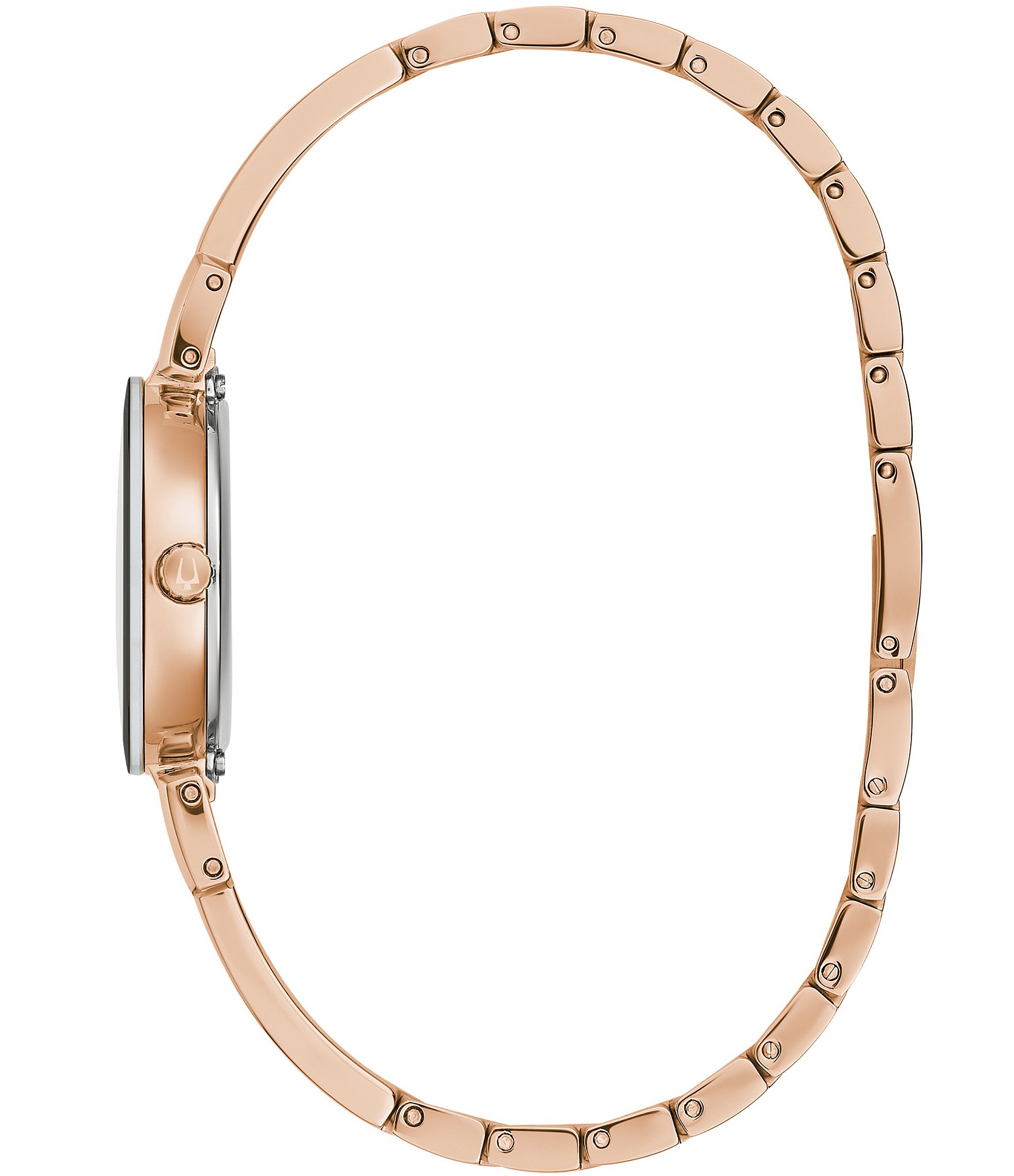 Bulova Women's Marc Anthony Modern Diamond Accent Quartz Rose Gold Stainless Steel Bracelet Watch