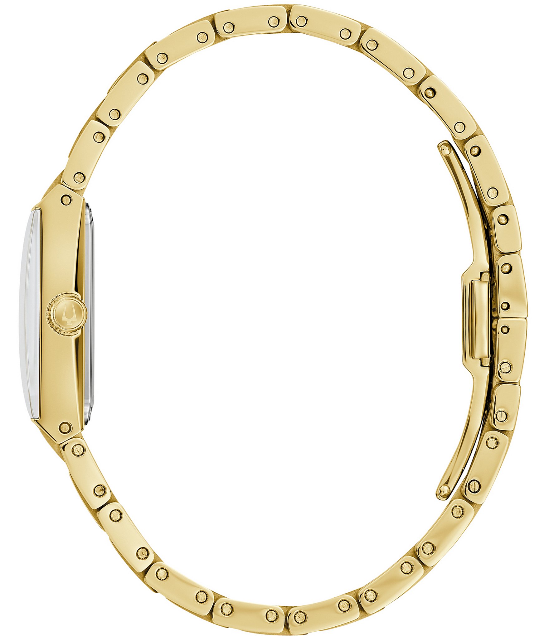 Bulova Women's Marc Anthony Quadra Quartz Gold Stainless Steel Bracelet Watch