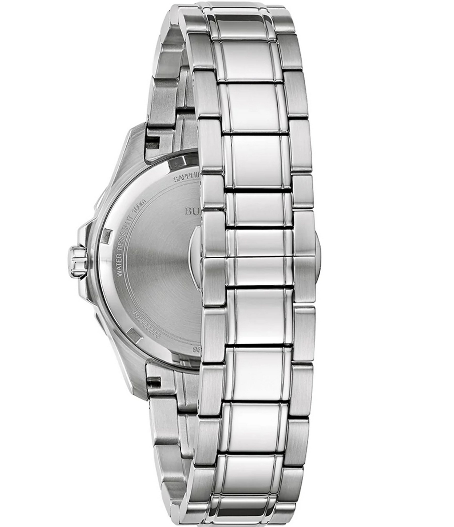 Bulova Women's Marine Star Collection Diamond Accents Quartz Analog Stainless Steel Bracelet Watch