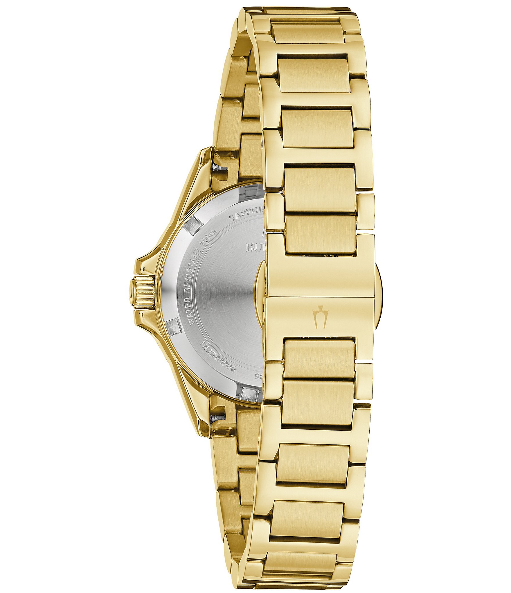 Bulova Women's Marine Star Series L Quartz Gold Tone Stainless Steel Bracelet Watch